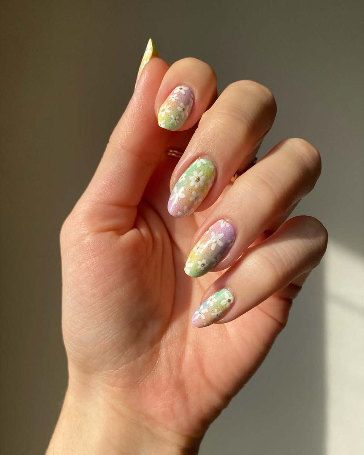 10. Soft Gradient Pastels with Floral Accents