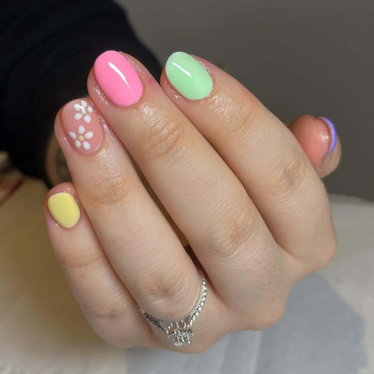 3. Playful Pastel Mix with Floral Details