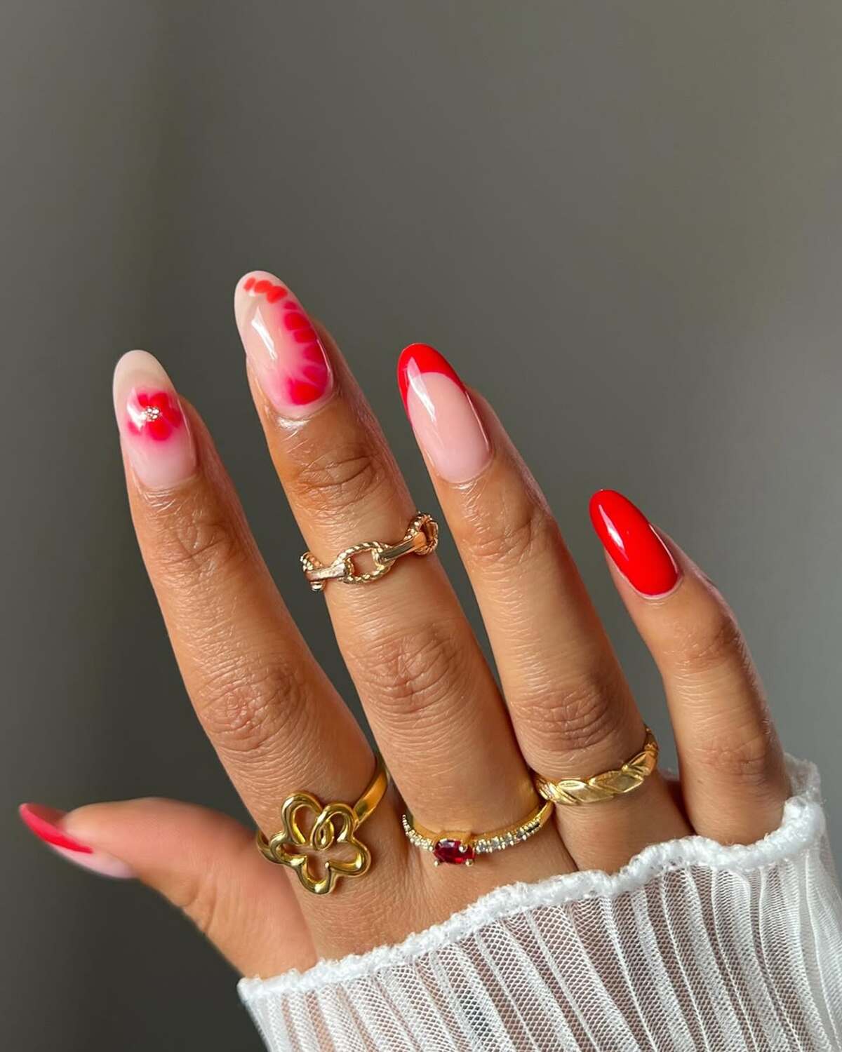 1. Bold Red and Artistic Accents