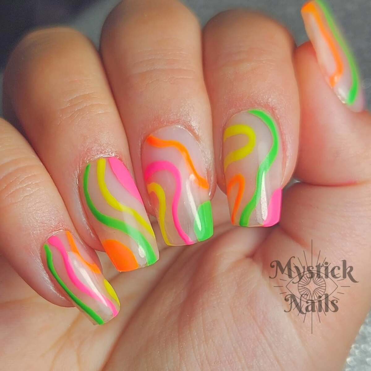 18. Rainbow Waves for a Playful Touch