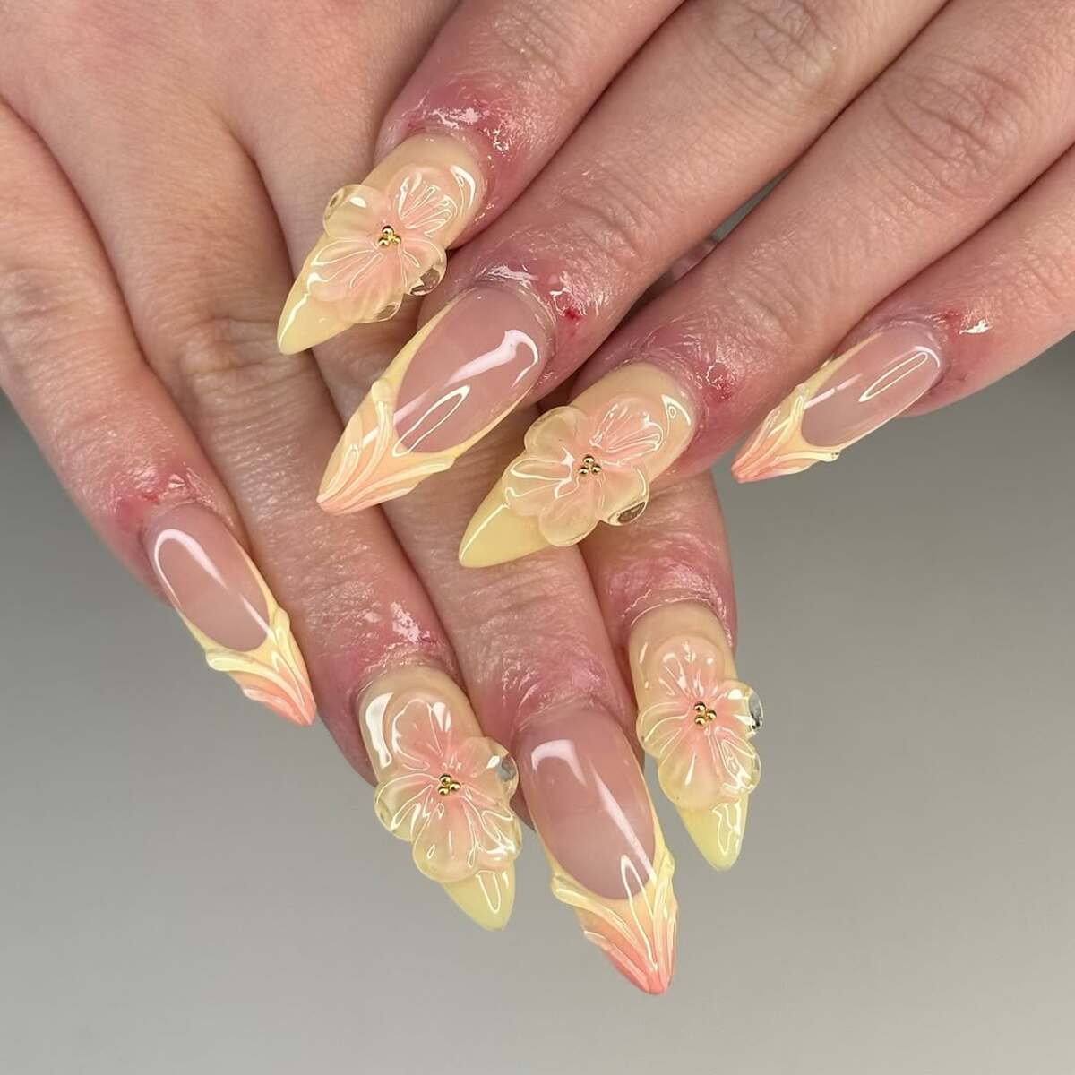 4. Soft Yellow Blooms with a Glossy Finish