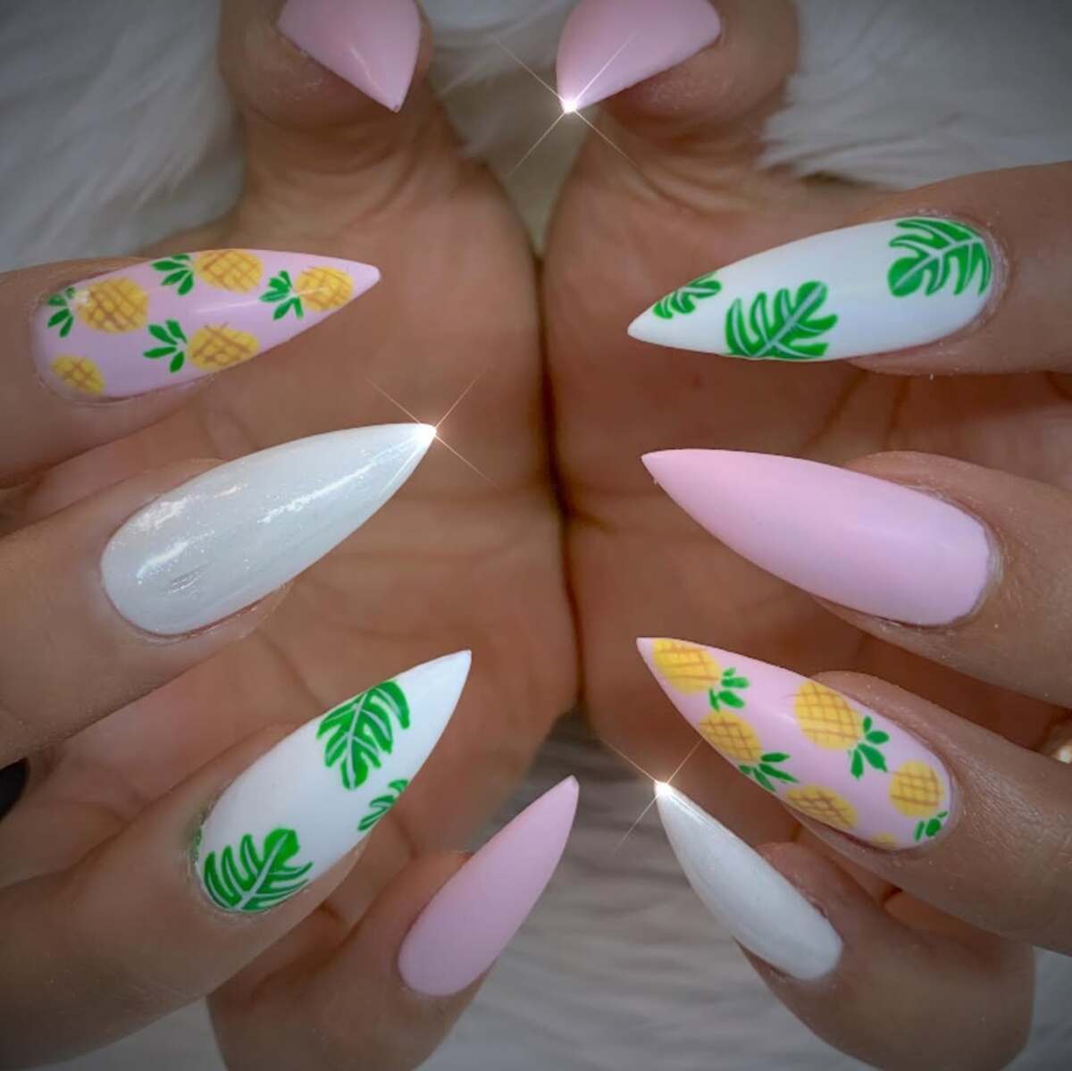 8. Playful Pink and Pineapple Paradise