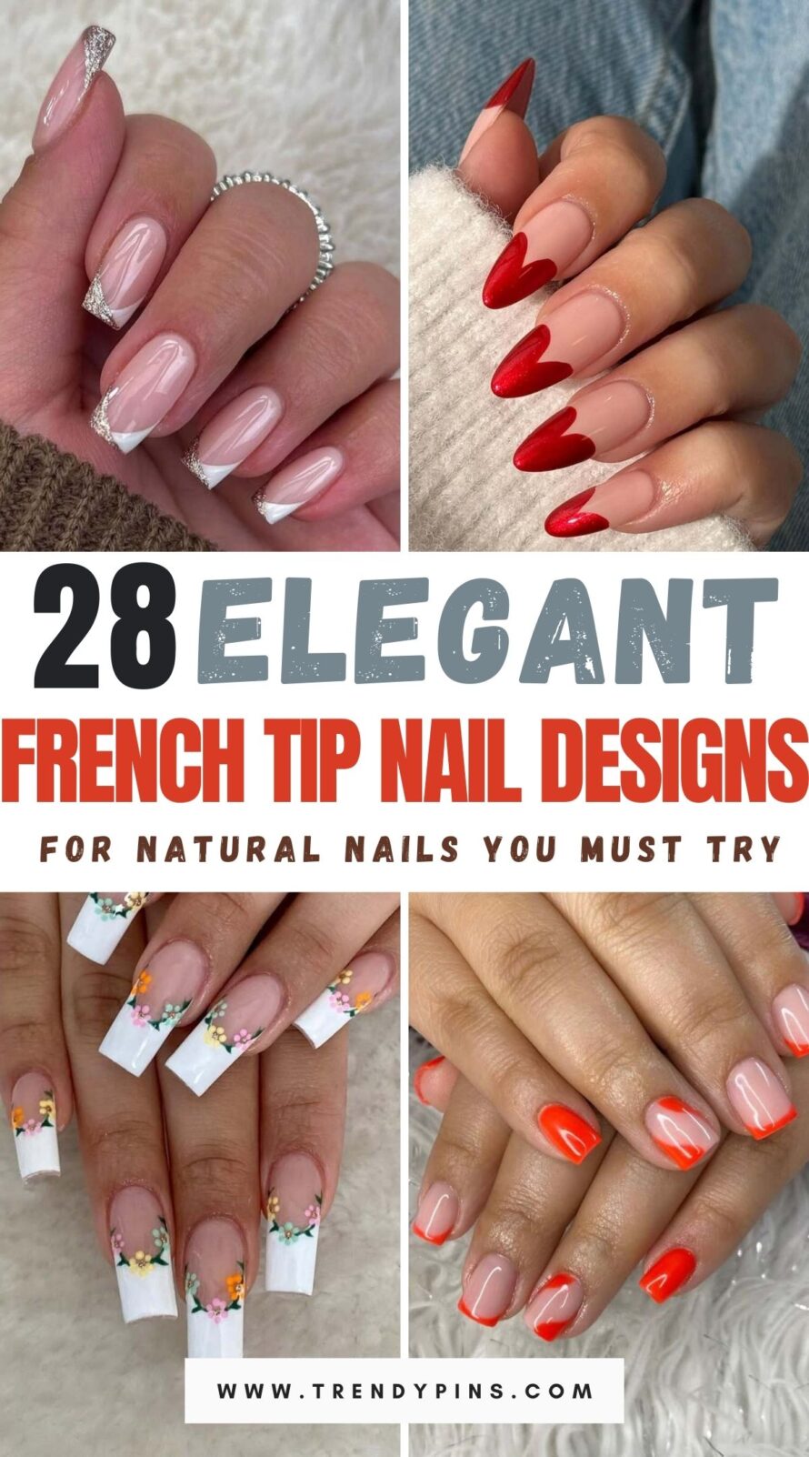 Elegant French Tip Nail Designs For Natural Nails