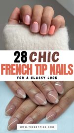 28 Elegant French Tip Nail Designs For Natural Nails You Must Try 2