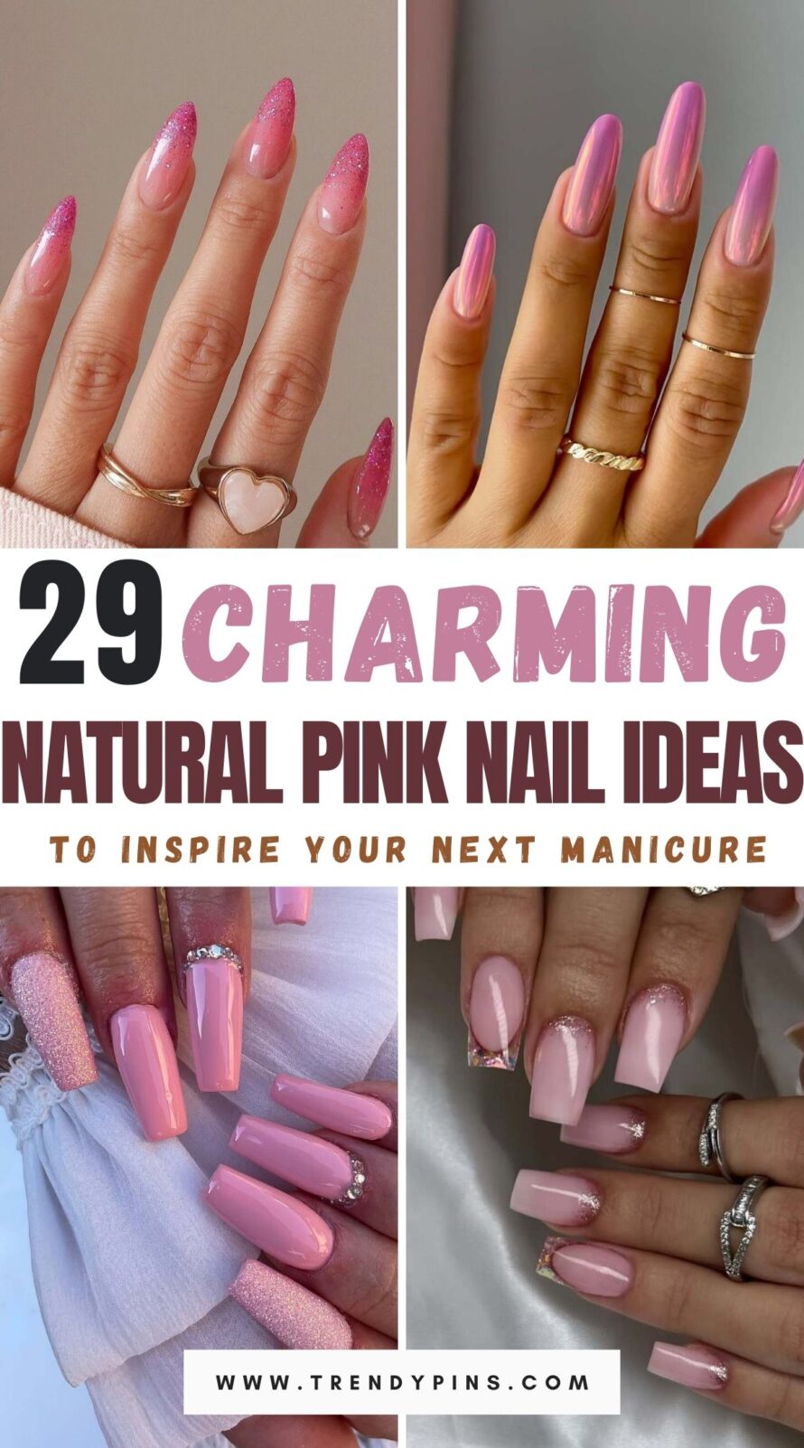 Charming Natural Pink Nail Ideas