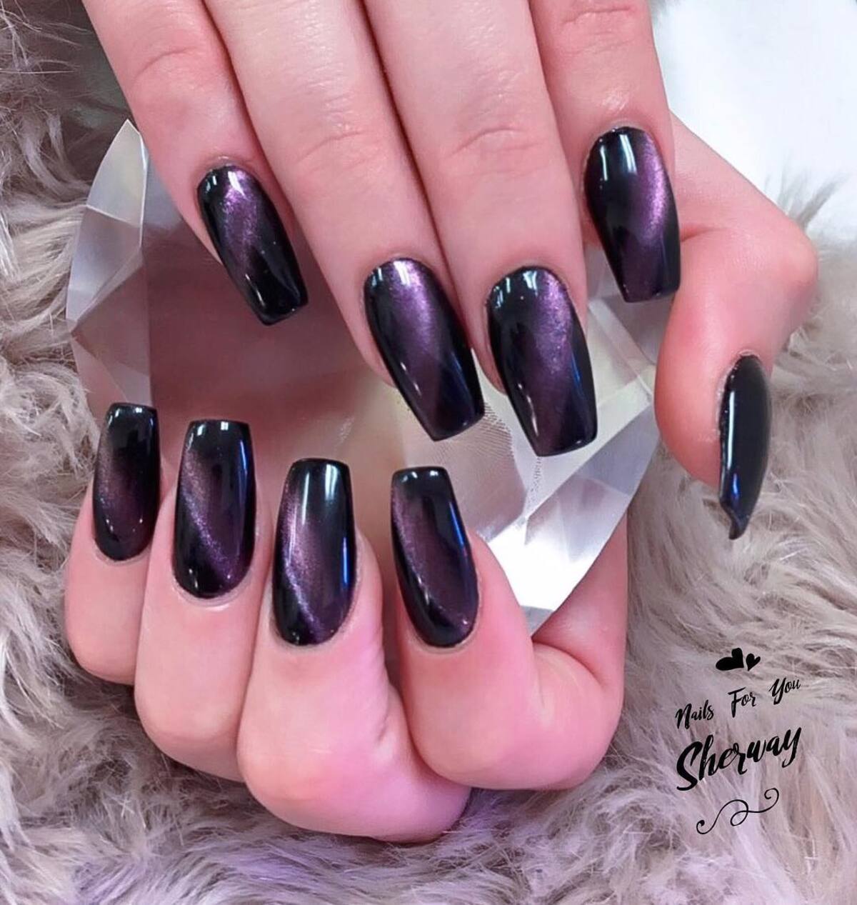 21. Midnight Plum with a Mystical Metallic Finish
