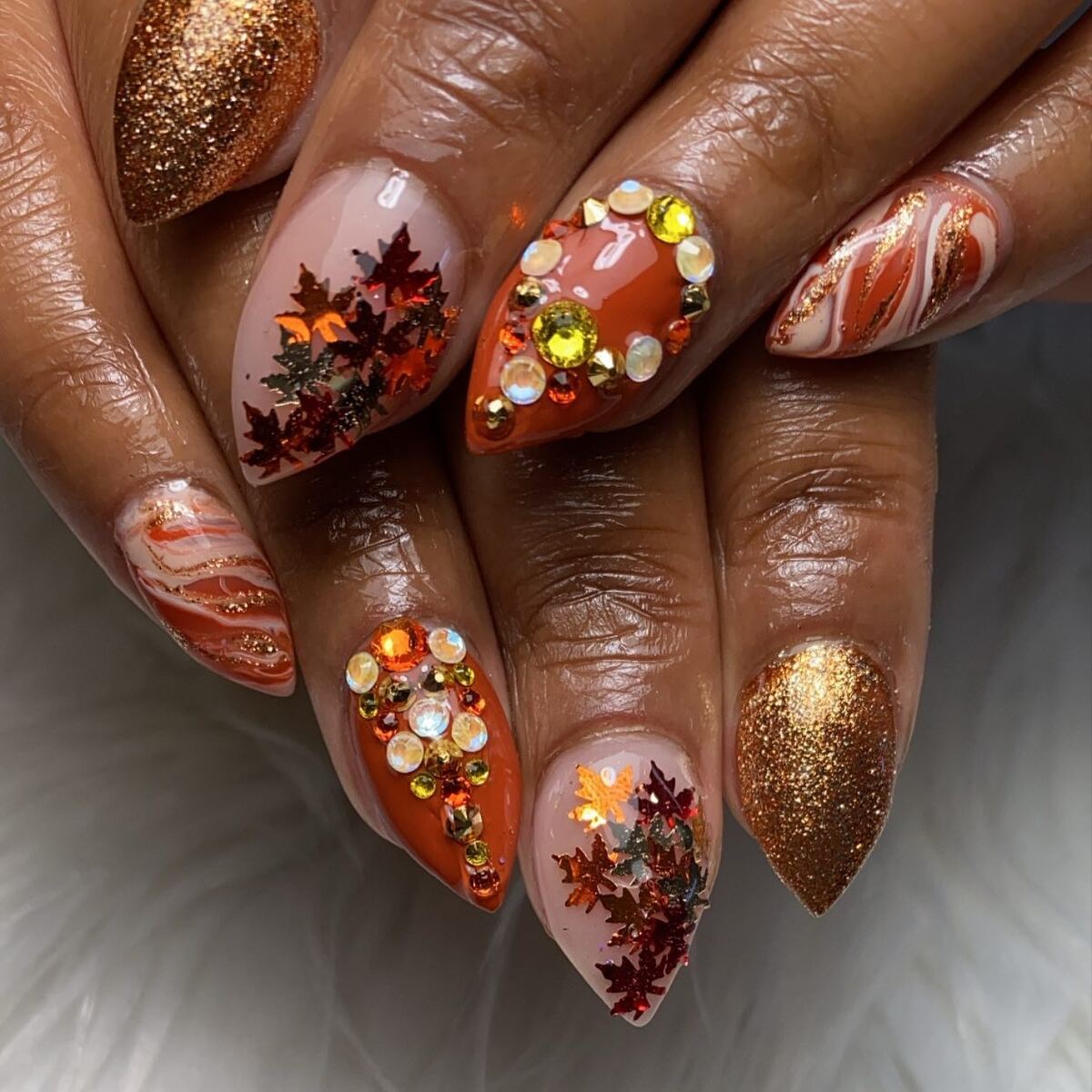 13. Autumn Leaves and Pumpkin Spice Glam