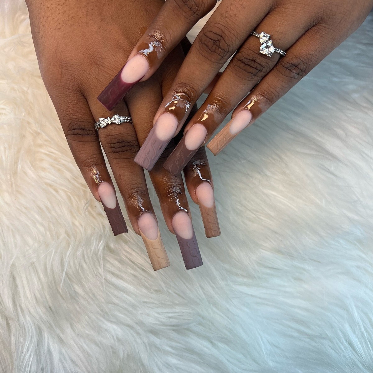 17. Matte Neutrals with Sweater Knit Detail