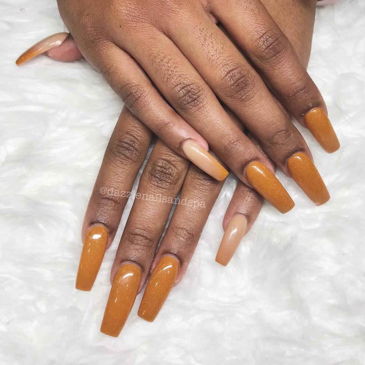 21. Butterscotch Glow with Subtle Shine