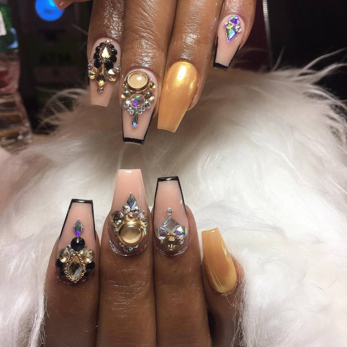 26. Black-Tipped Royalty with Golden Jewels