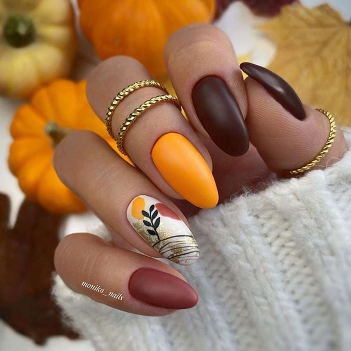 28. Autumn Harvest Vibes in Bold Matte Tones