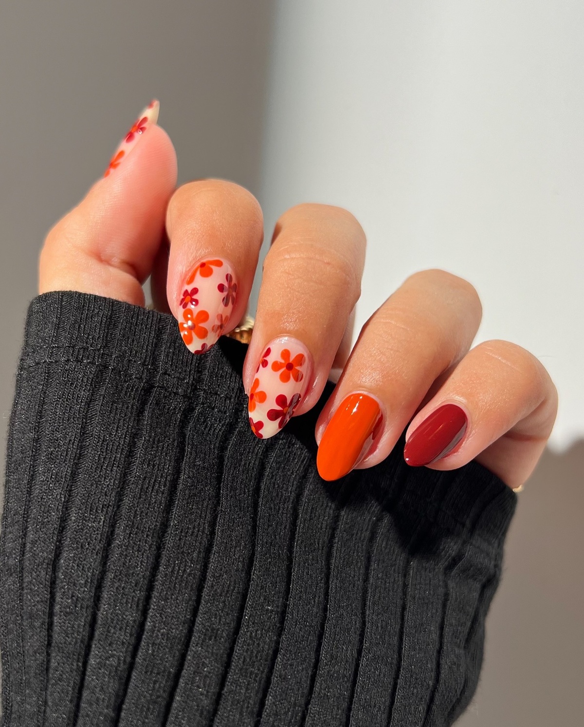 30. Playful Autumn Florals in Bold Harvest Shades