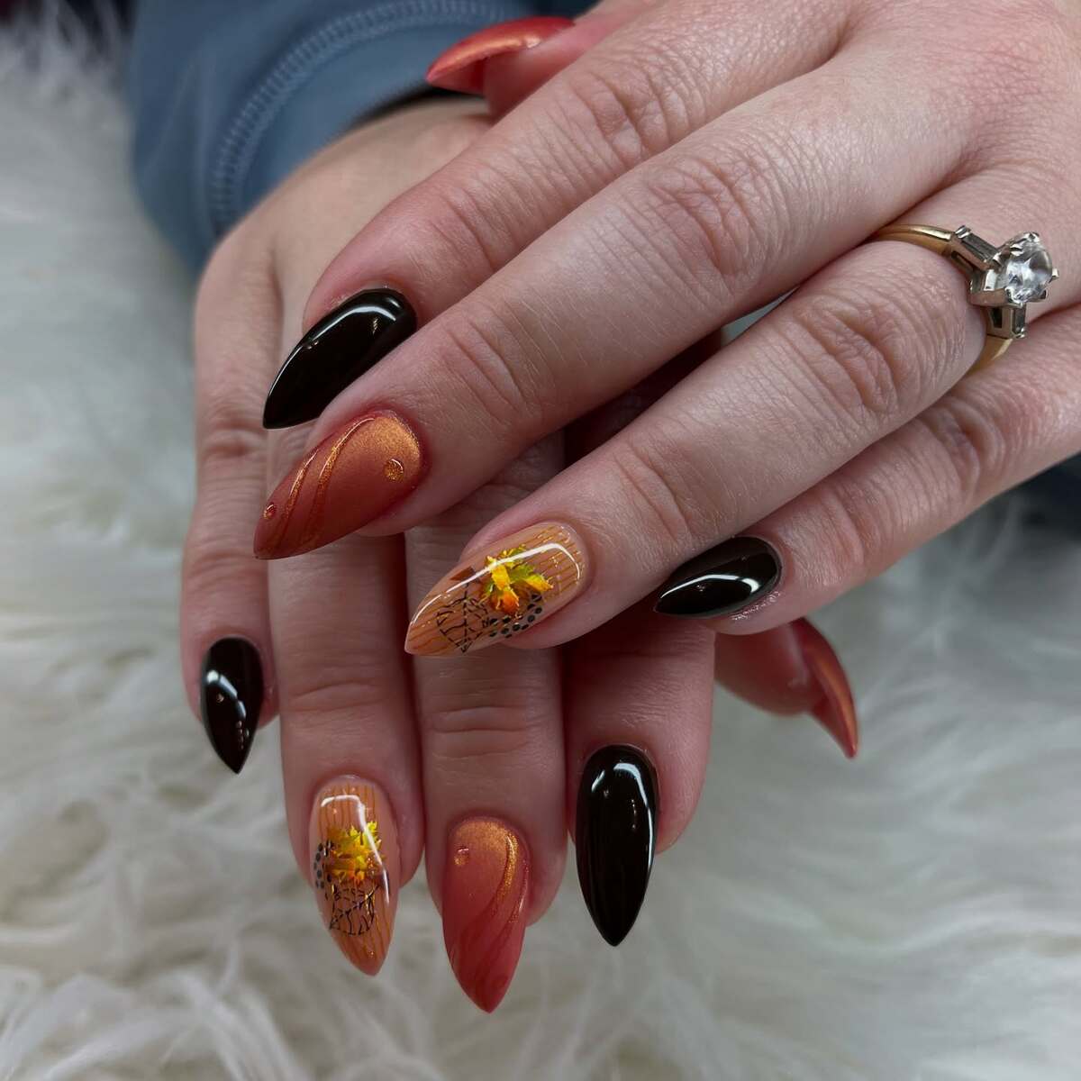 15. Burnt Sunset and Autumn Blooms