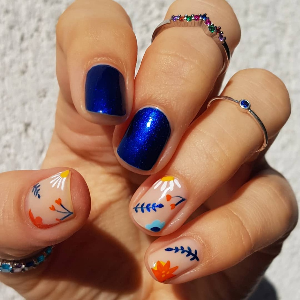 16. Bold Sapphire and Autumn Wildflower