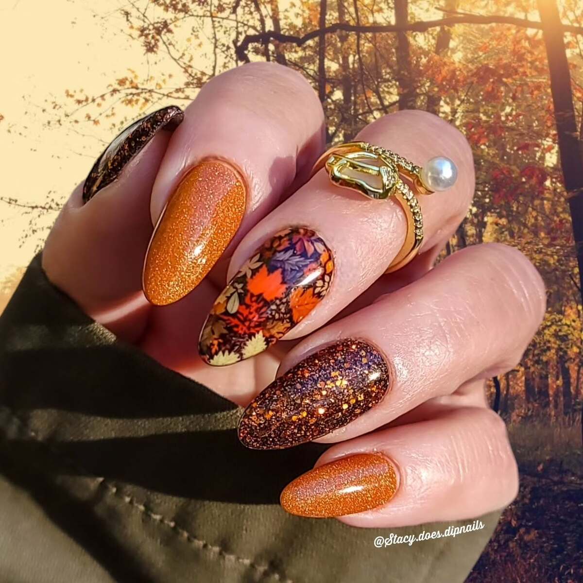 6. Autumn Sparkle with a Forest Floor Finish