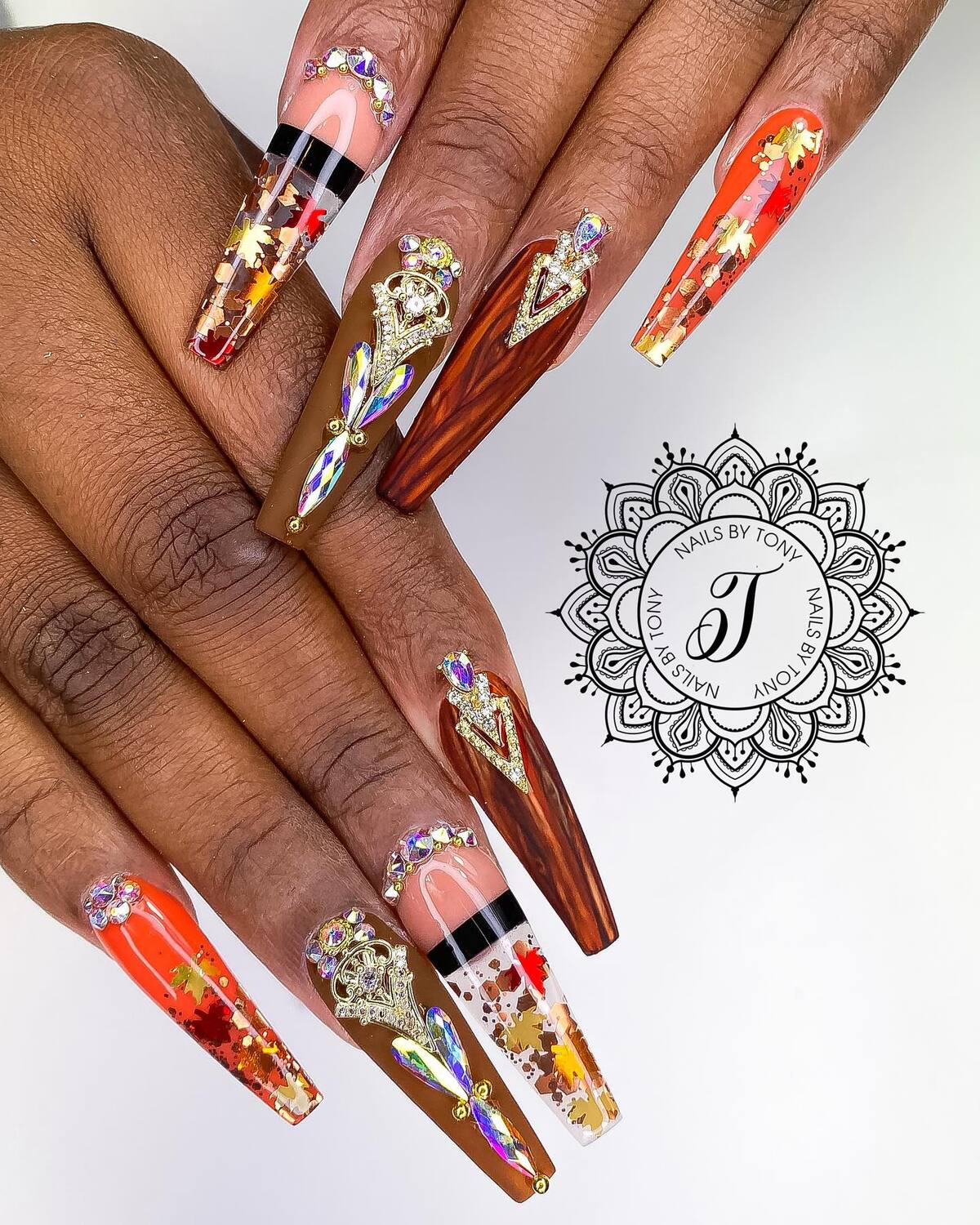 13. Regal Autumn Luxe with Gemstone Glam