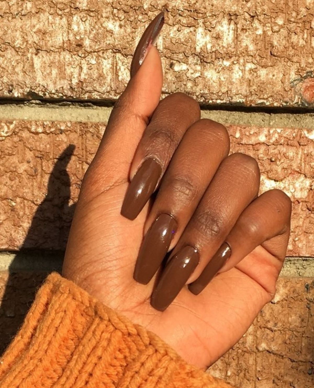 2. Rich Chocolate Brown for a Bold Autumn Look