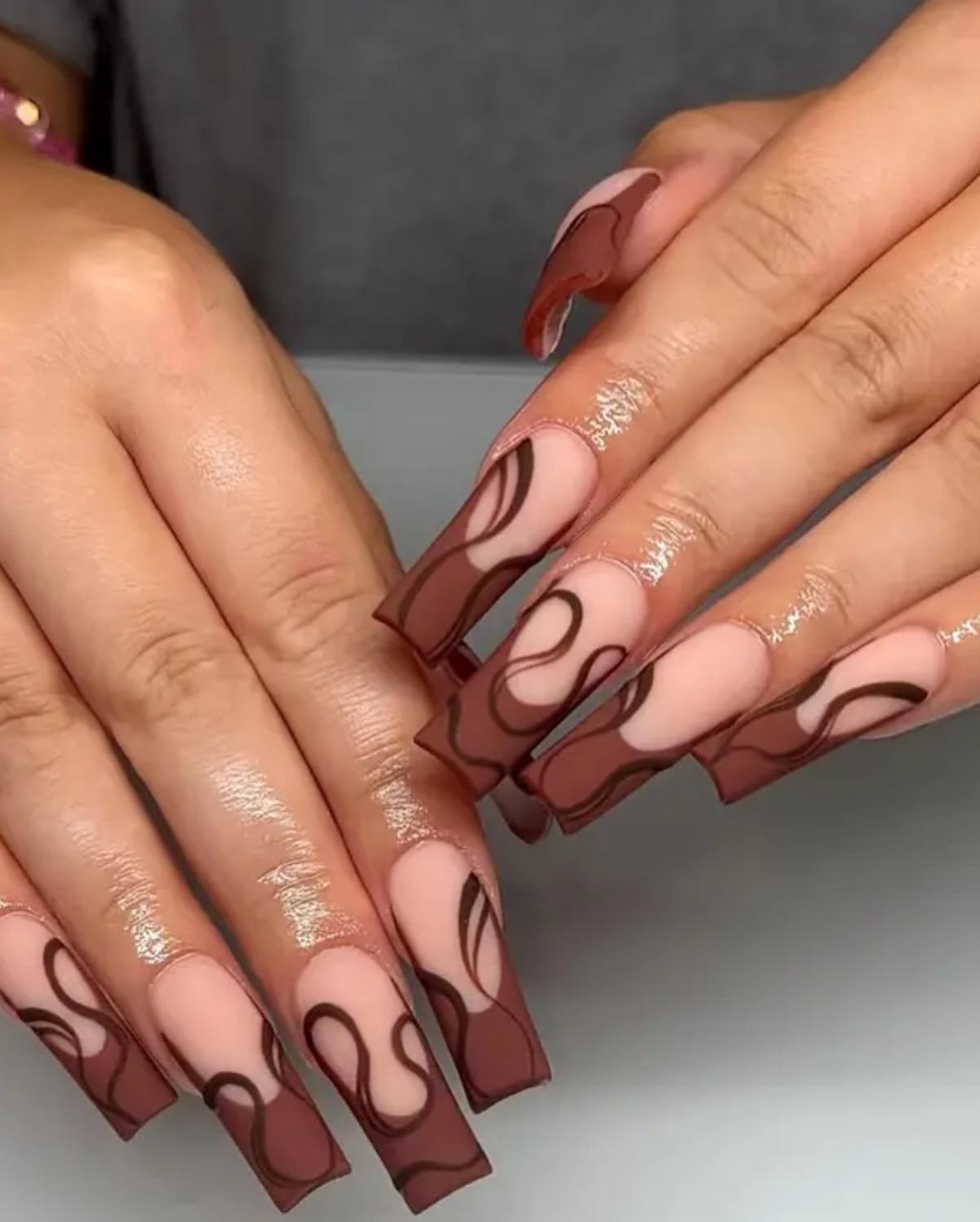 22. Mocha Swirls in Matte Perfection