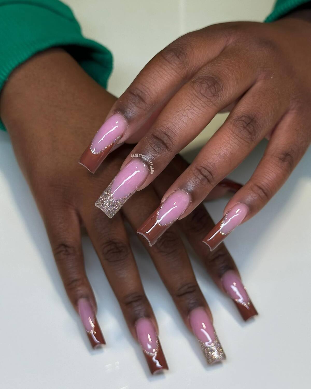 10. Warm Cocoa Neutrals with Subtle Sparkle