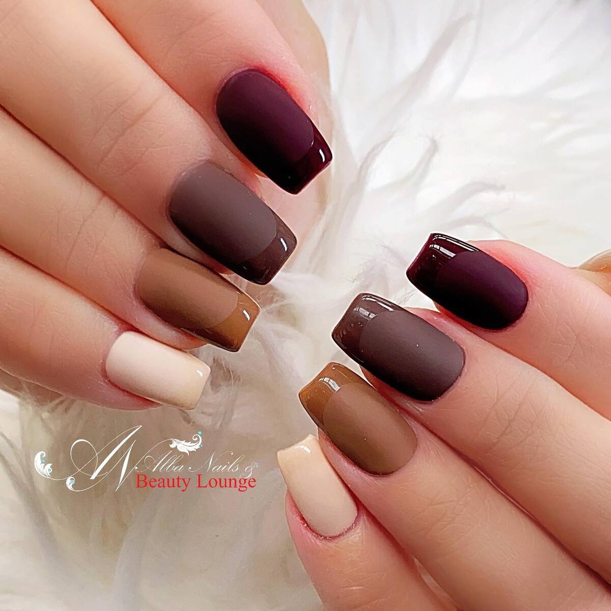 25. Mocha Ombre Fall Gradient