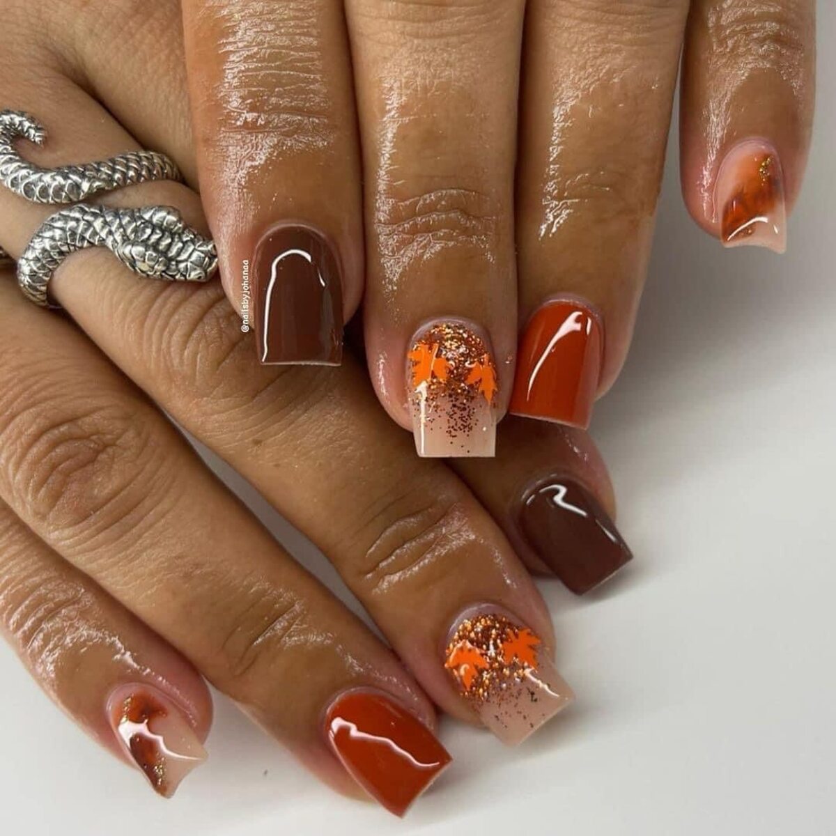 3. Falling Leaves and Warm Spice Hue