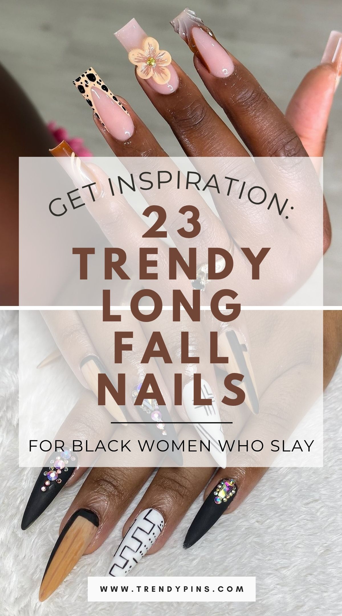 23 Stunning Long Fall Nail Ideas For Black Women To Try Now 5
