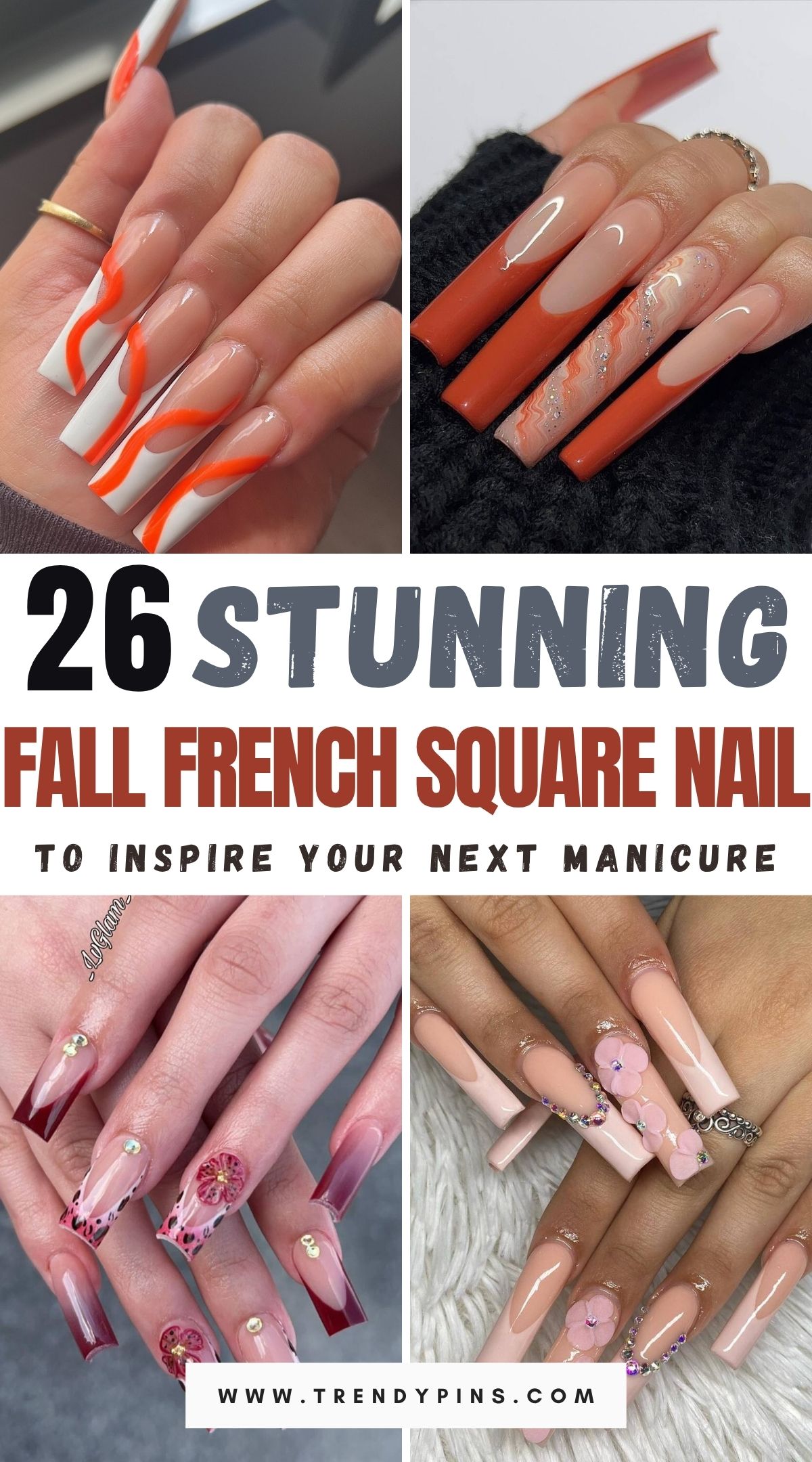 26 Stunning Fall French Square Nails Ideas To Inspire Your Next Manicure 1