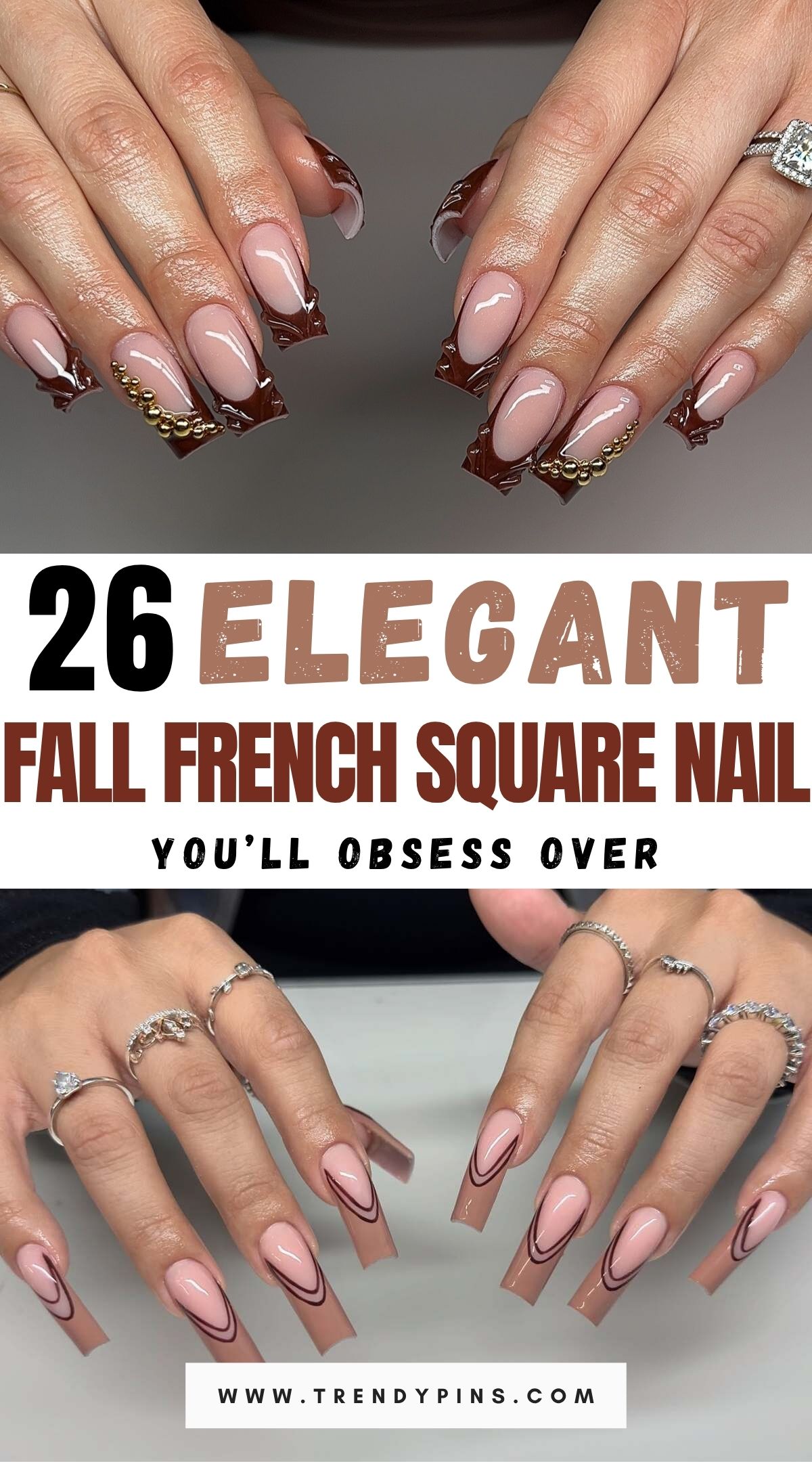 26 Stunning Fall French Square Nails Ideas To Inspire Your Next Manicure 2