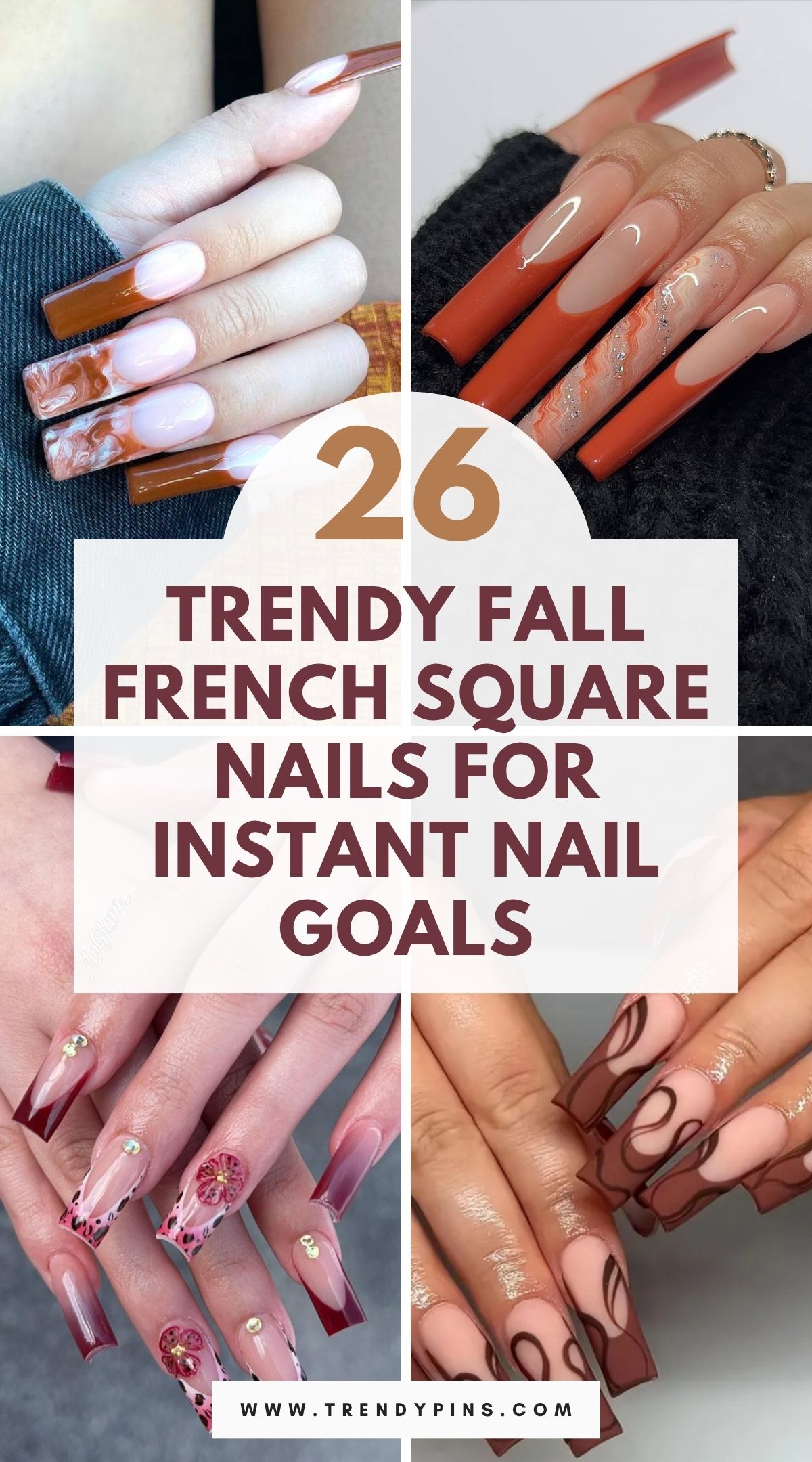 26 Stunning Fall French Square Nails Ideas To Inspire Your Next Manicure 3