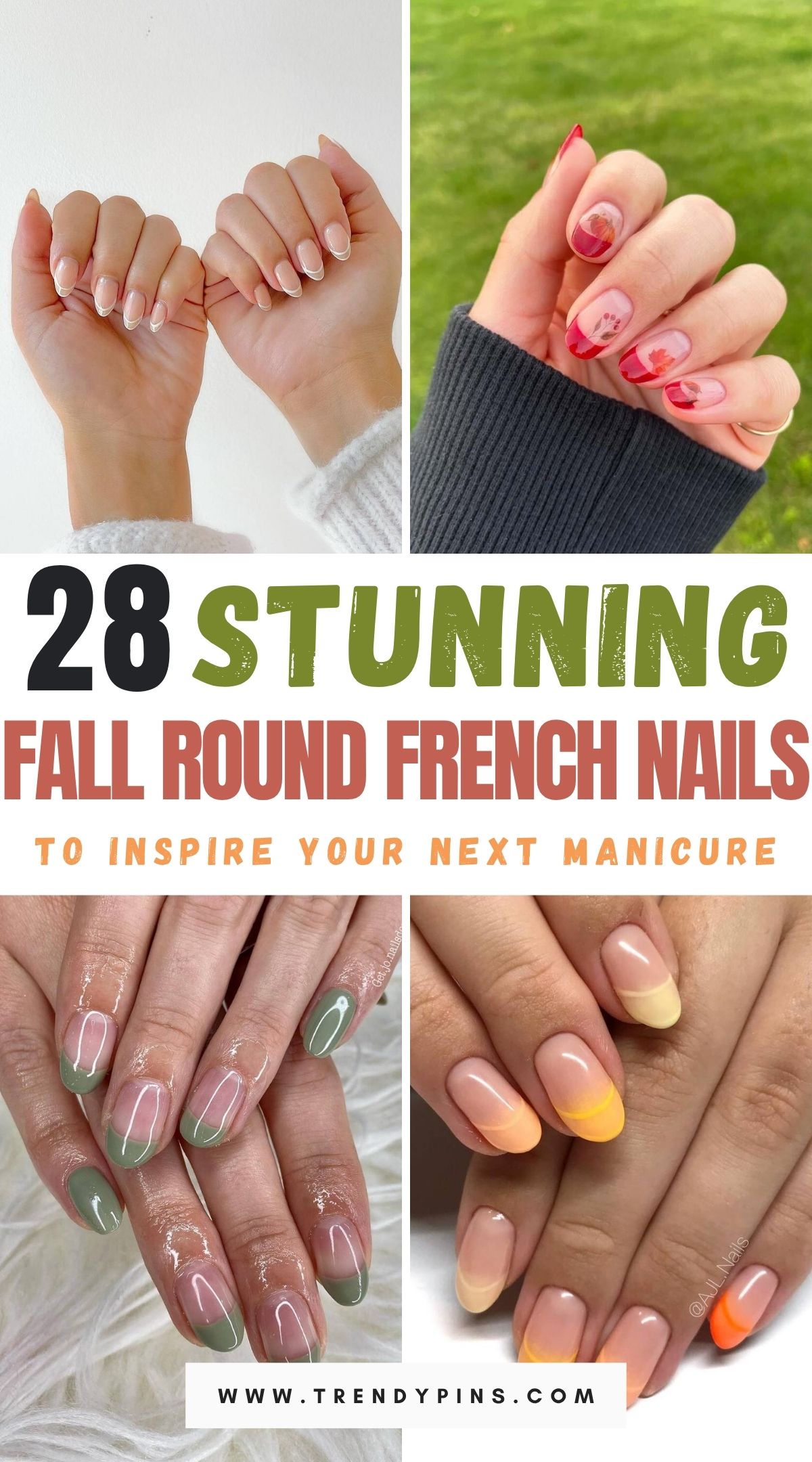 28 Stunning Fall Round French Nail Ideas To Inspire Your Next Manicure 1