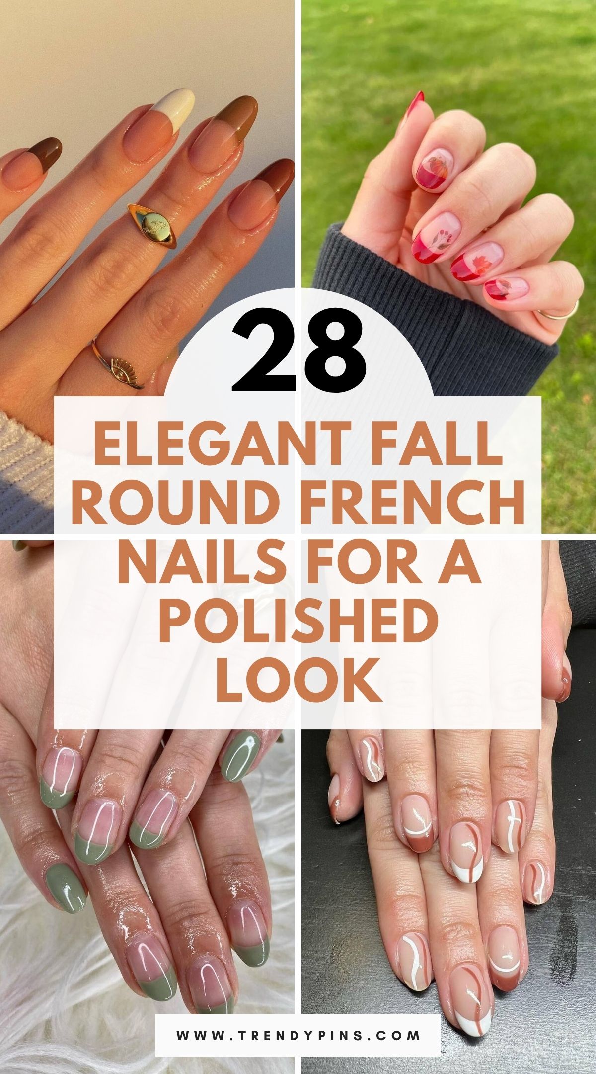 28 Stunning Fall Round French Nail Ideas To Inspire Your Next Manicure 3