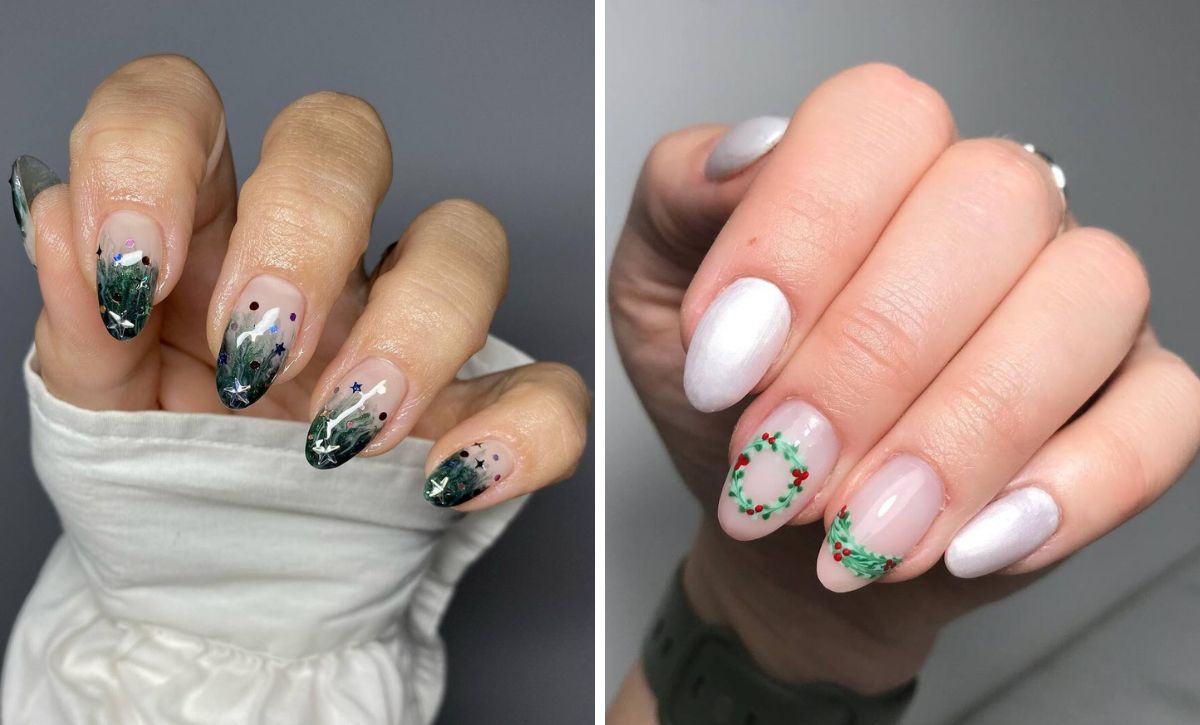 25 Stunning Oval Christmas Nail Ideas To Inspire Your Festive Look