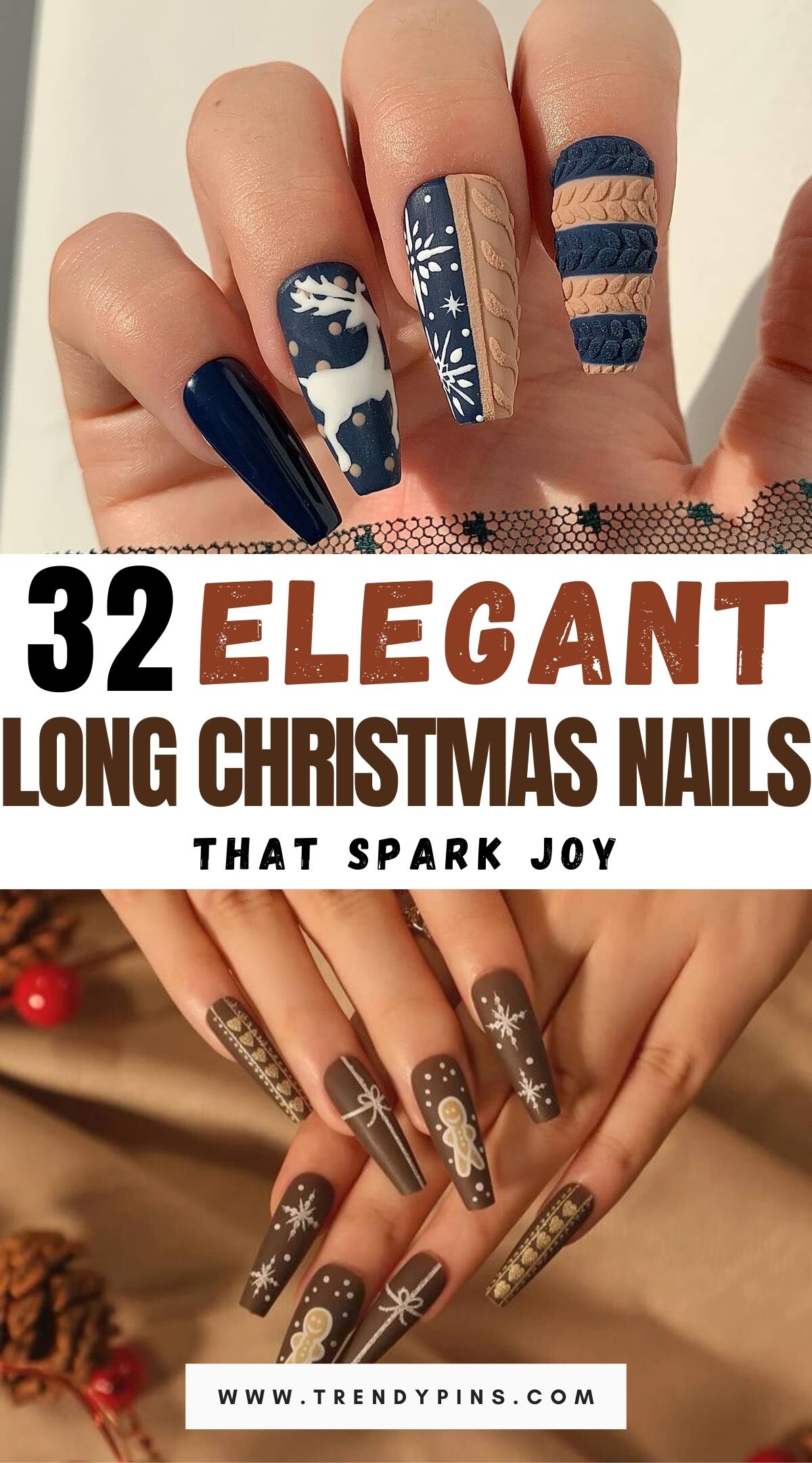 32 Stunning Long Christmas Nail Ideas To Inspire Your Festive Look 2