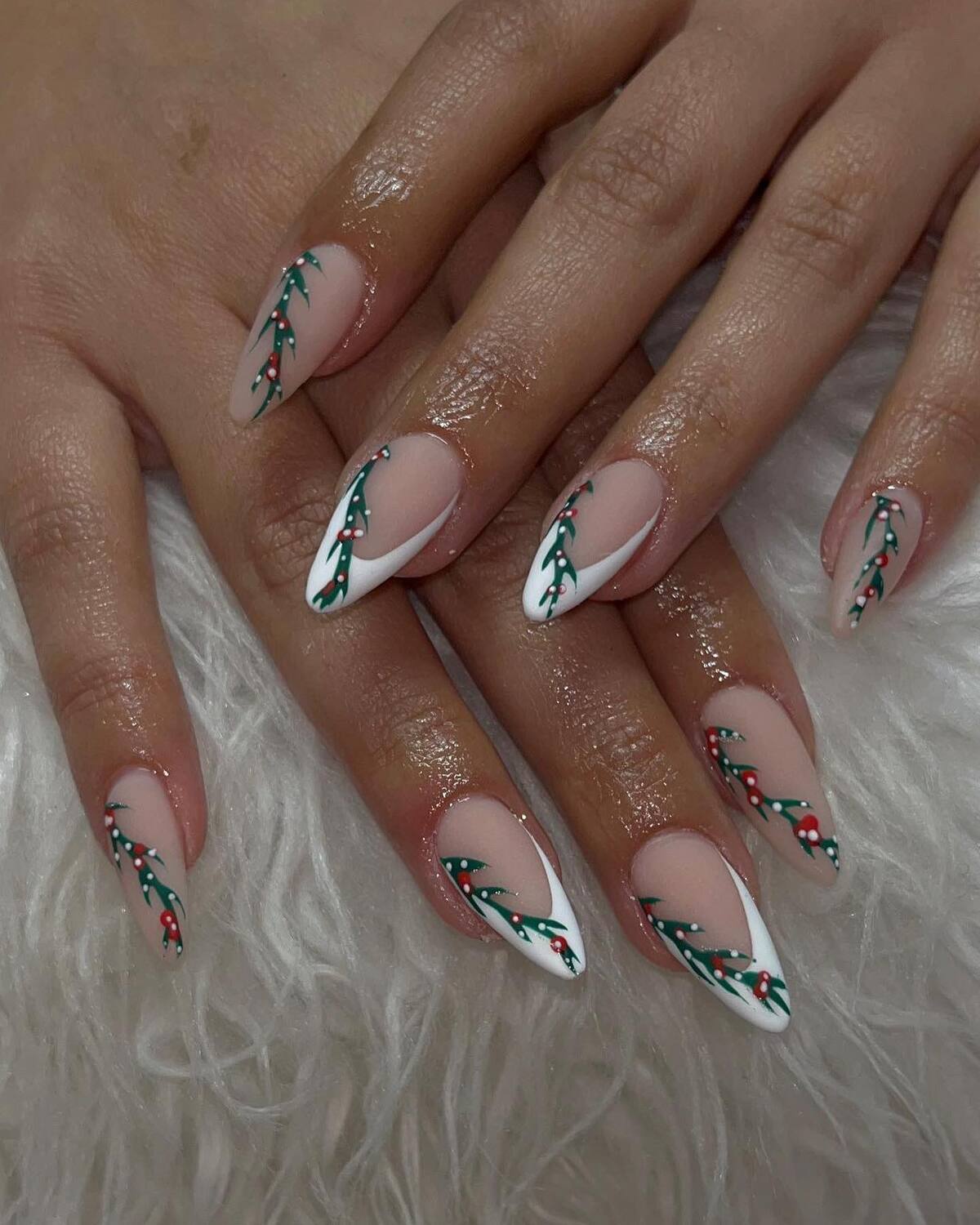15. Holly-Tipped Elegance