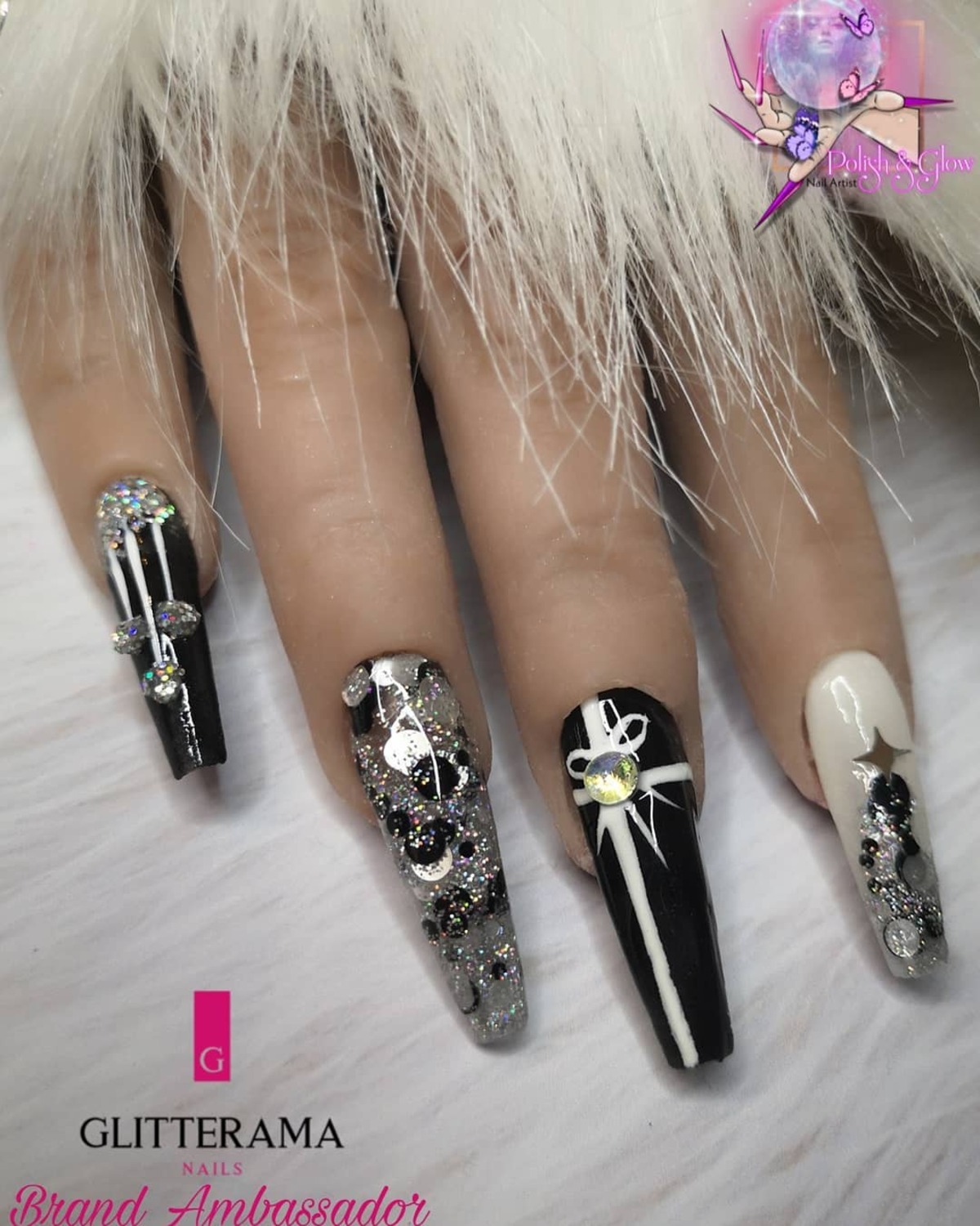 13, Glamorous Black and Silver Christmas Sparkle