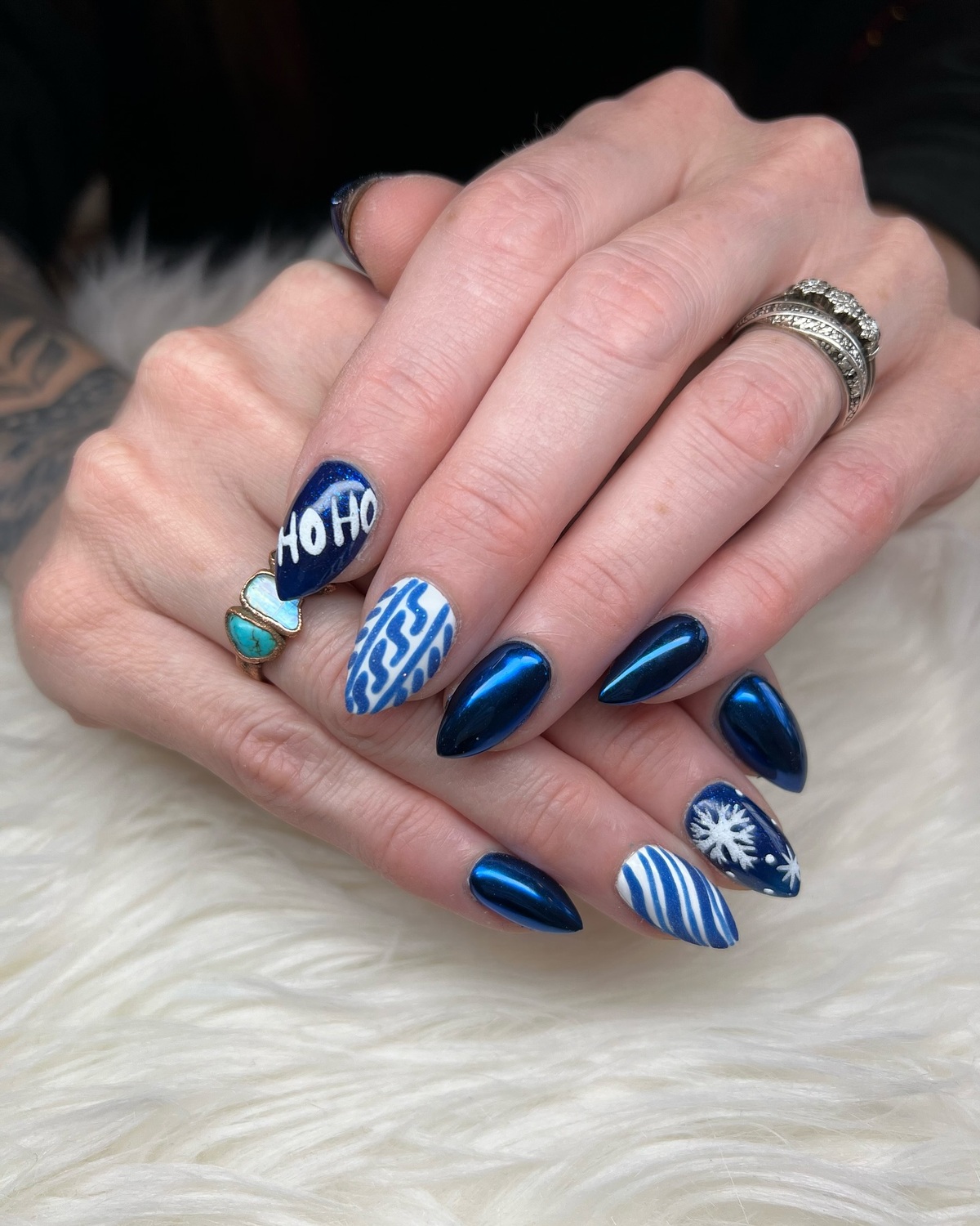 1. Frosty Blue Christmas Magic