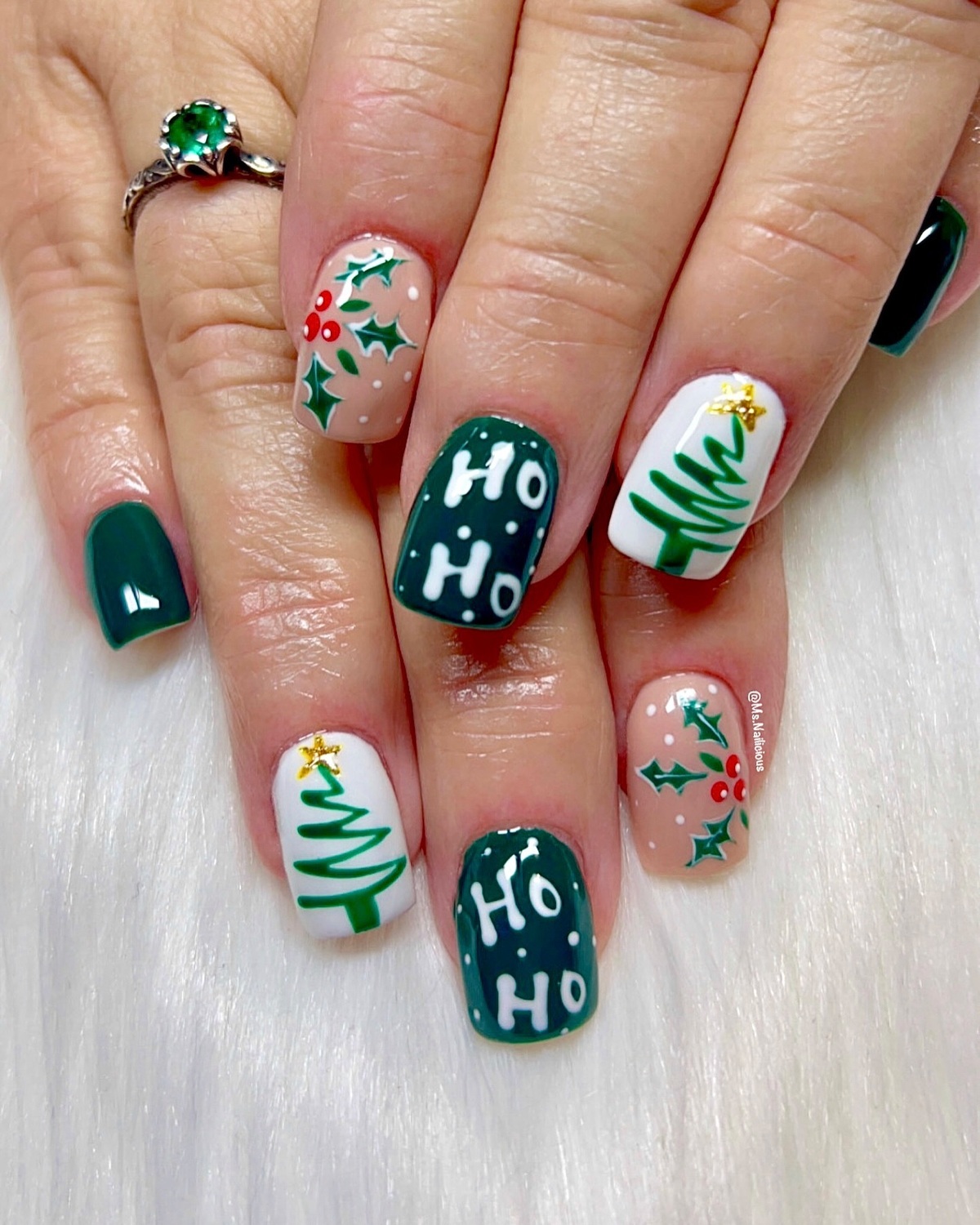 28. Cheerful Green Christmas Spirit