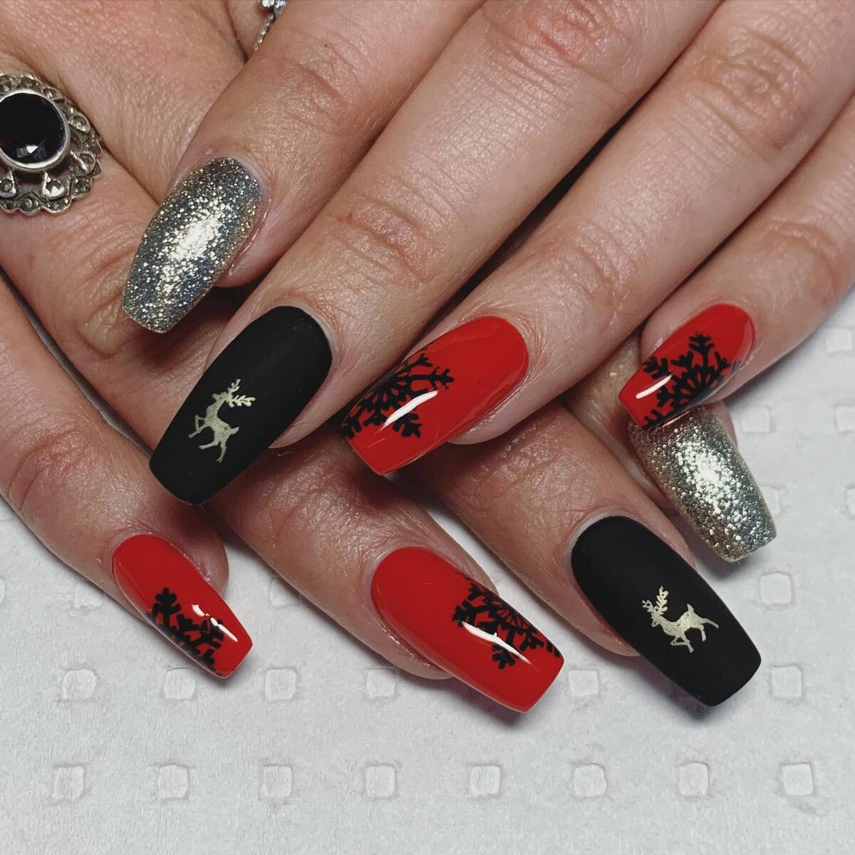 23. Bold Reindeer Elegance