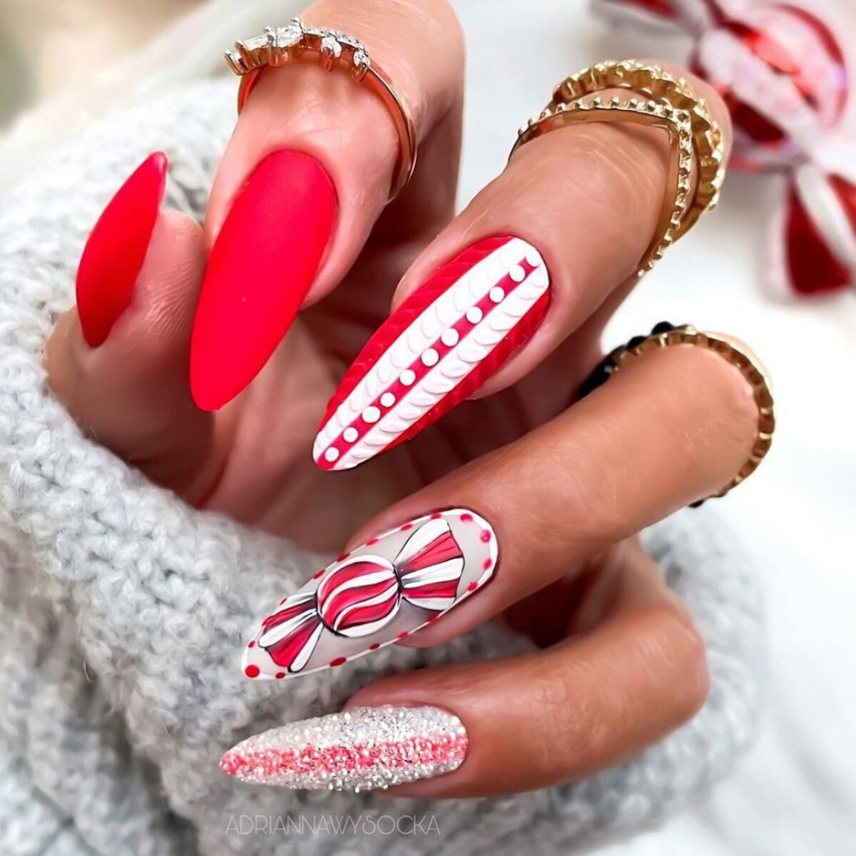 7. Sweet Candy Cane Delight