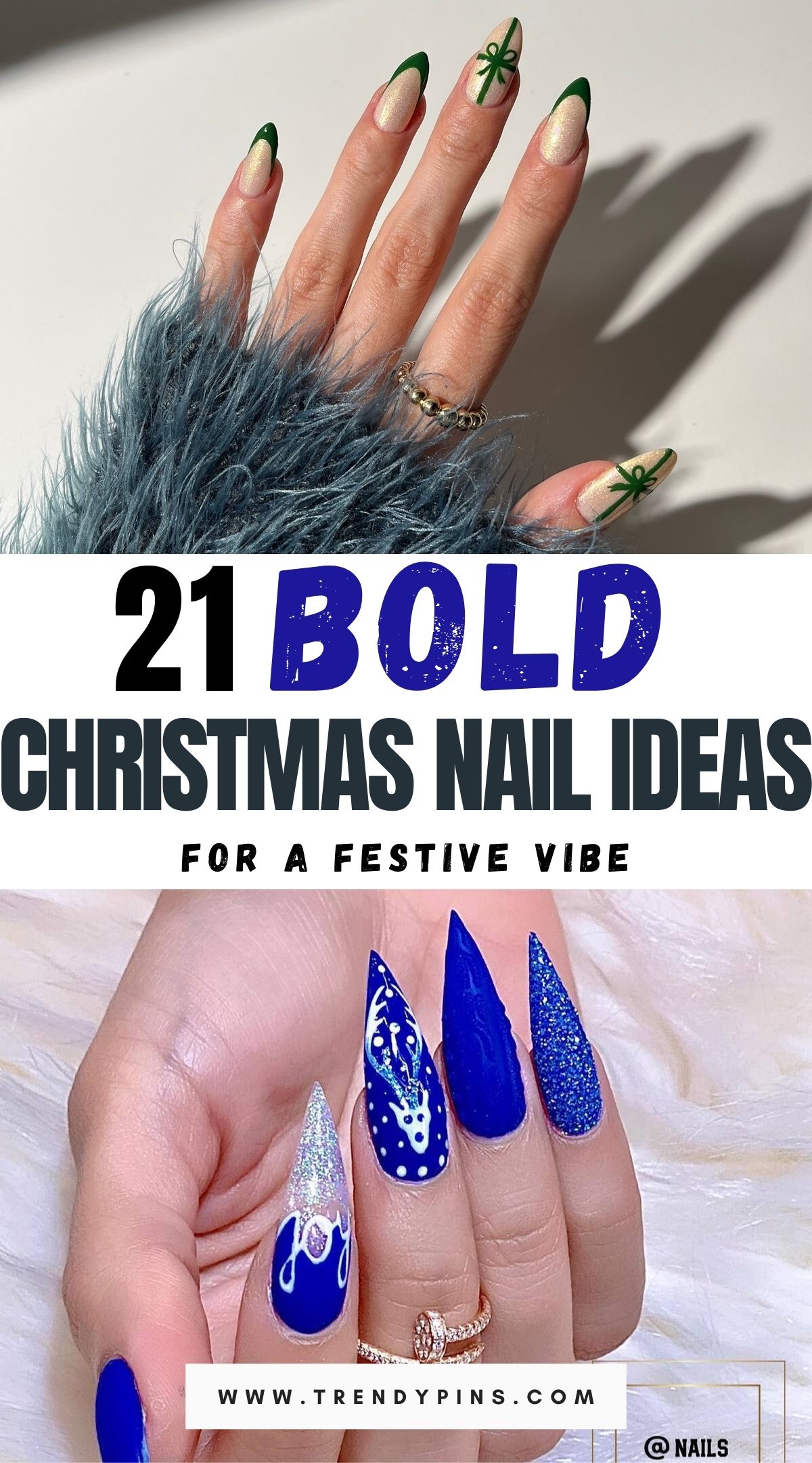 21 Festive Christmas Nail Ideas To Sparkle Up Your Holiday Season 2