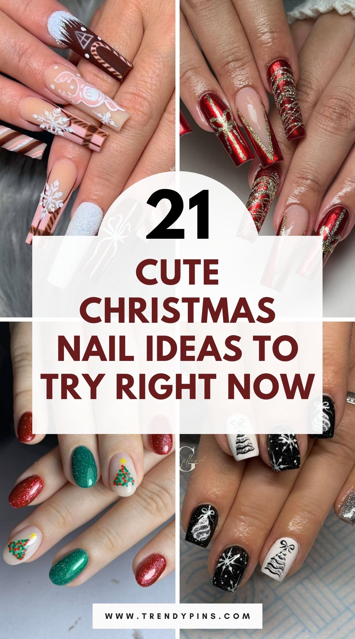 21 Festive Christmas Nail Ideas To Sparkle Up Your Holiday Season 3