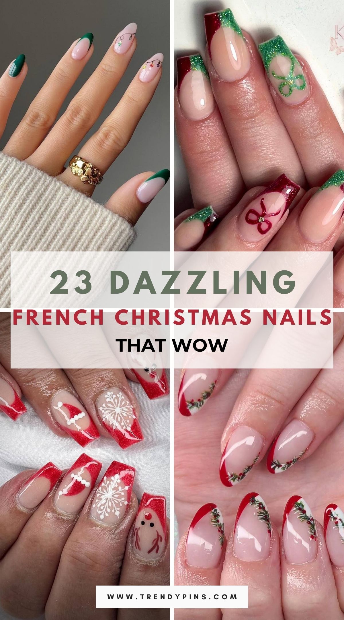 23 Stunning French Christmas Nail Ideas To Sparkle This Festive Season 4