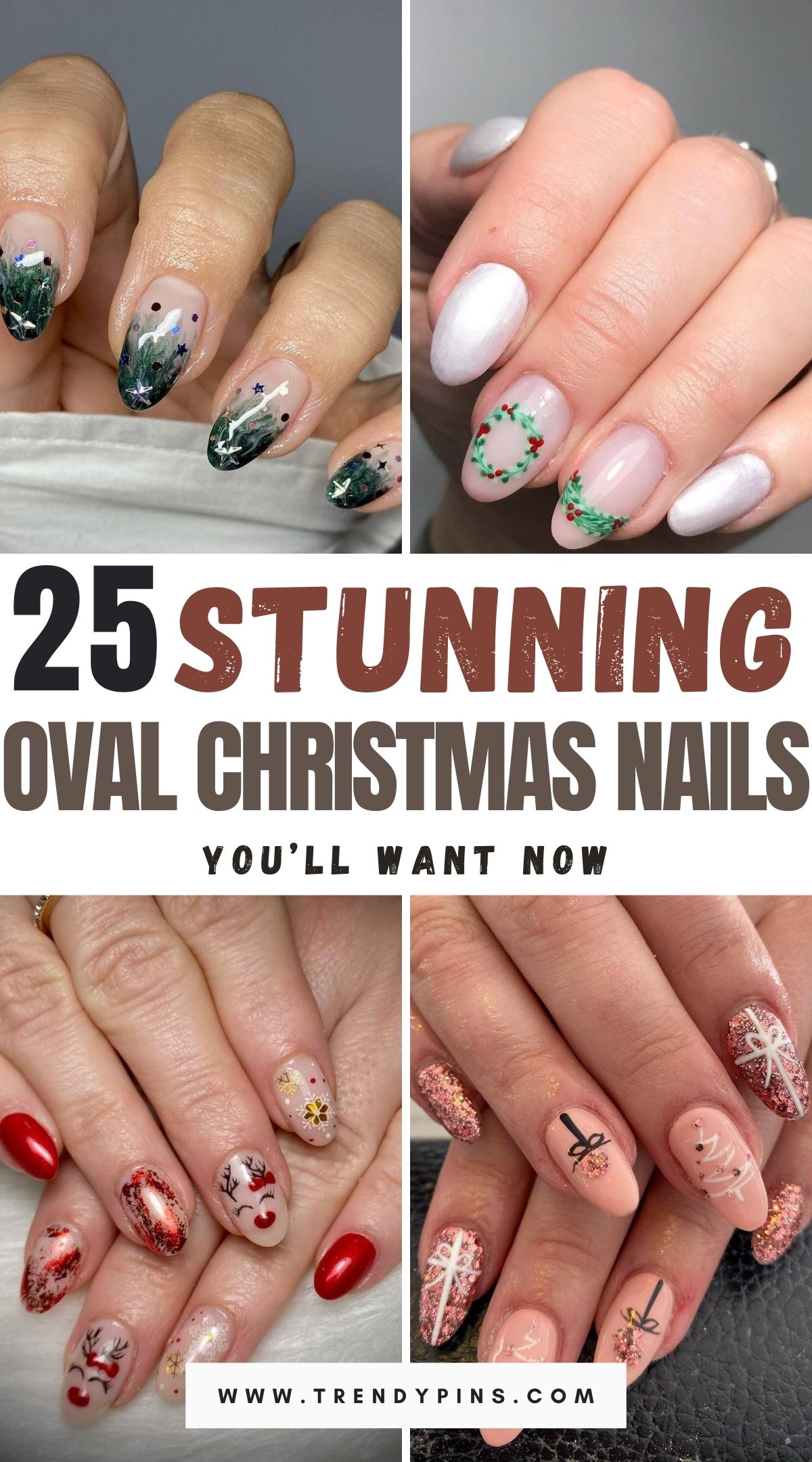 25 Stunning Oval Christmas Nail Ideas To Inspire Your Festive Look 1