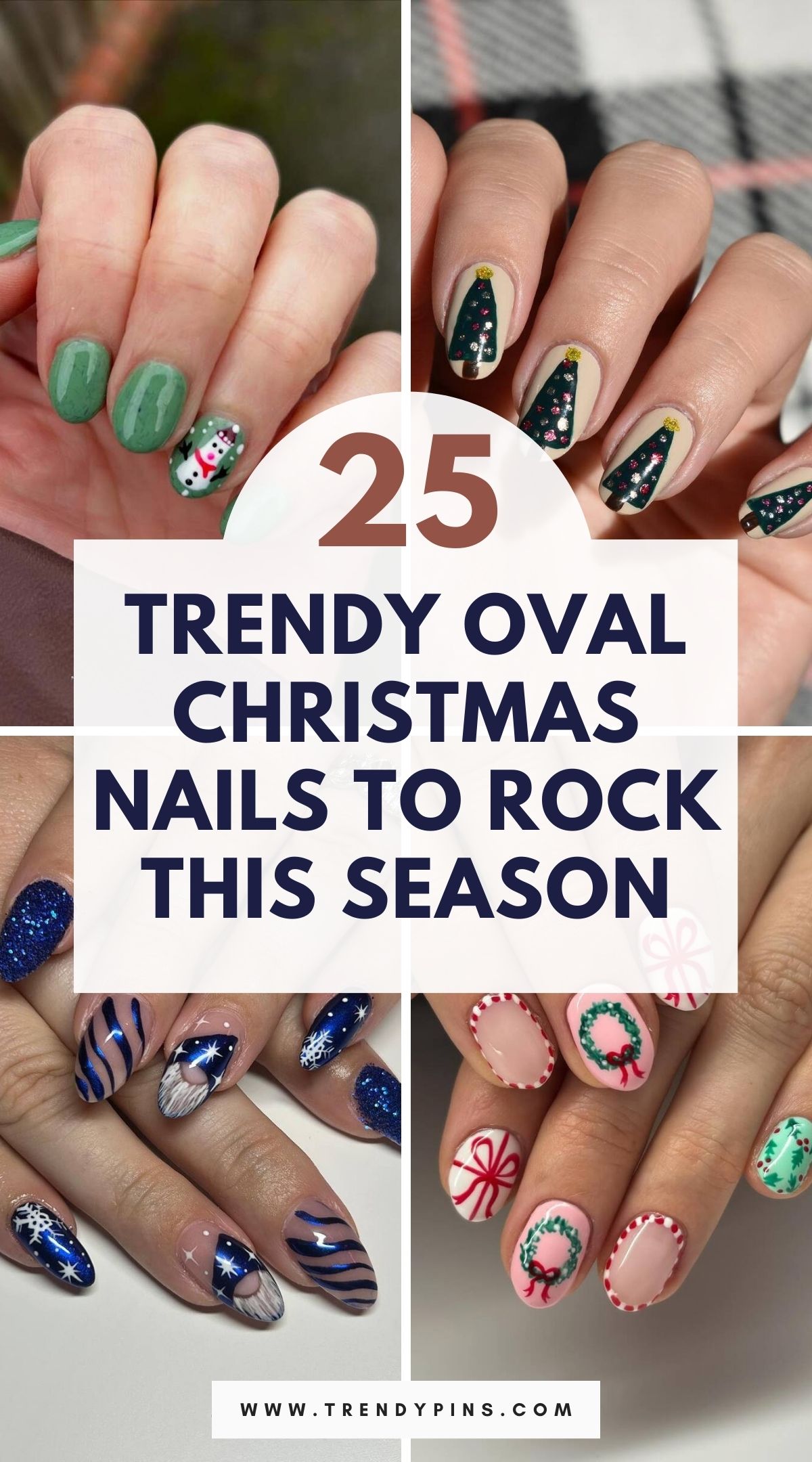 25 Stunning Oval Christmas Nail Ideas To Inspire Your Festive Look 3