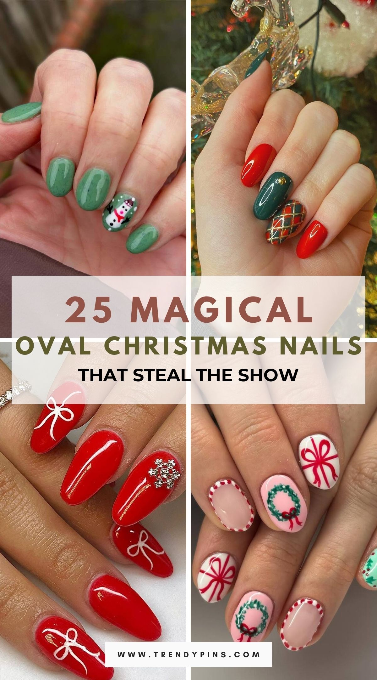 25 Stunning Oval Christmas Nail Ideas To Inspire Your Festive Look 4