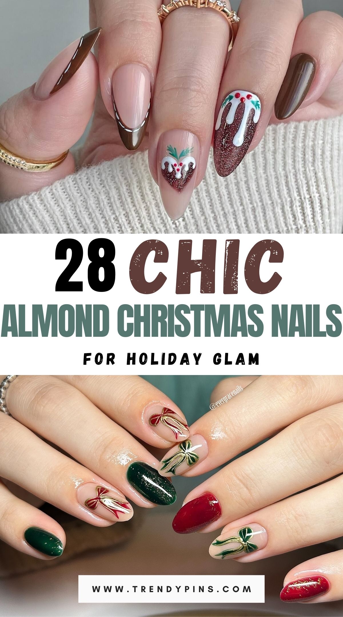 28 Almond Christmas Nails Unleash Your Festive Spirit With These Holiday Looks 2 ....