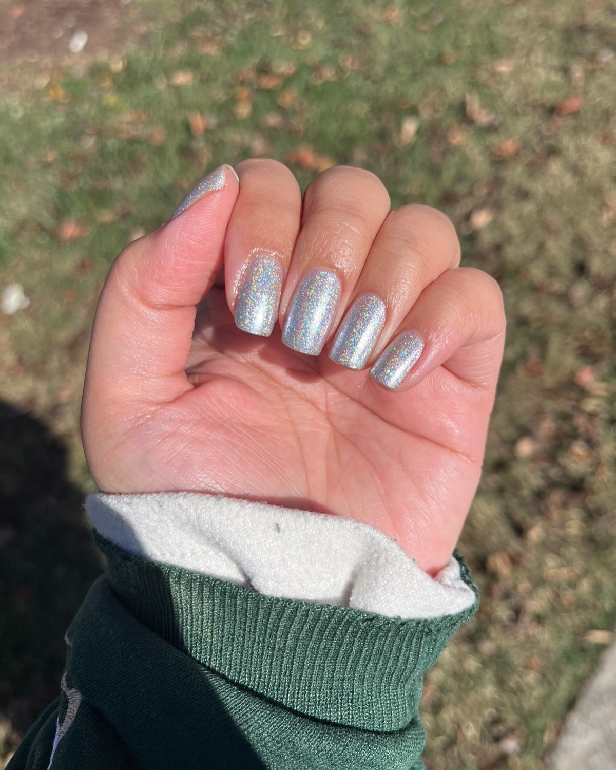 9. Frosted Holographic Glow