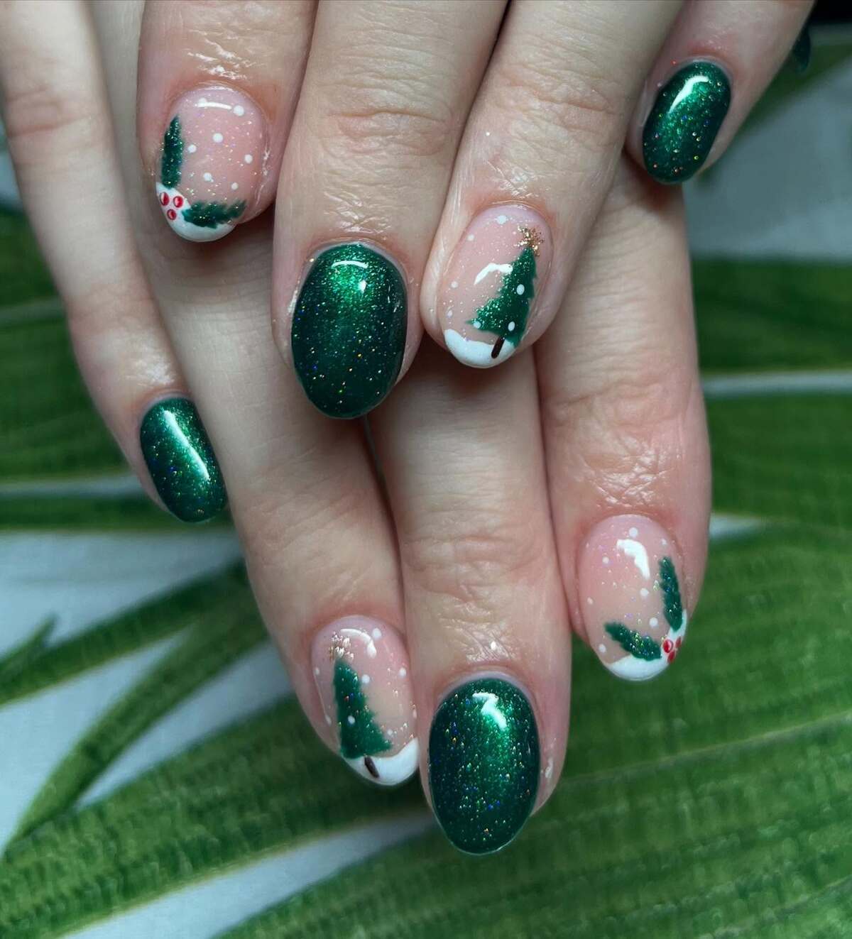 23. Sparkling Evergreen Forest with Holiday Cheer