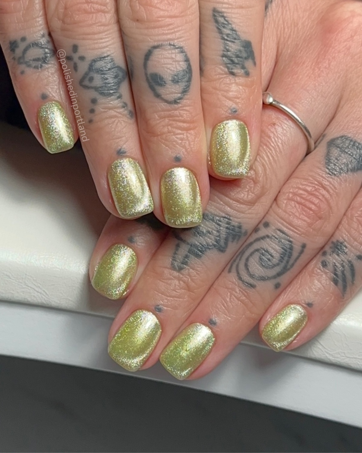 15. Golden Lime Shimmer