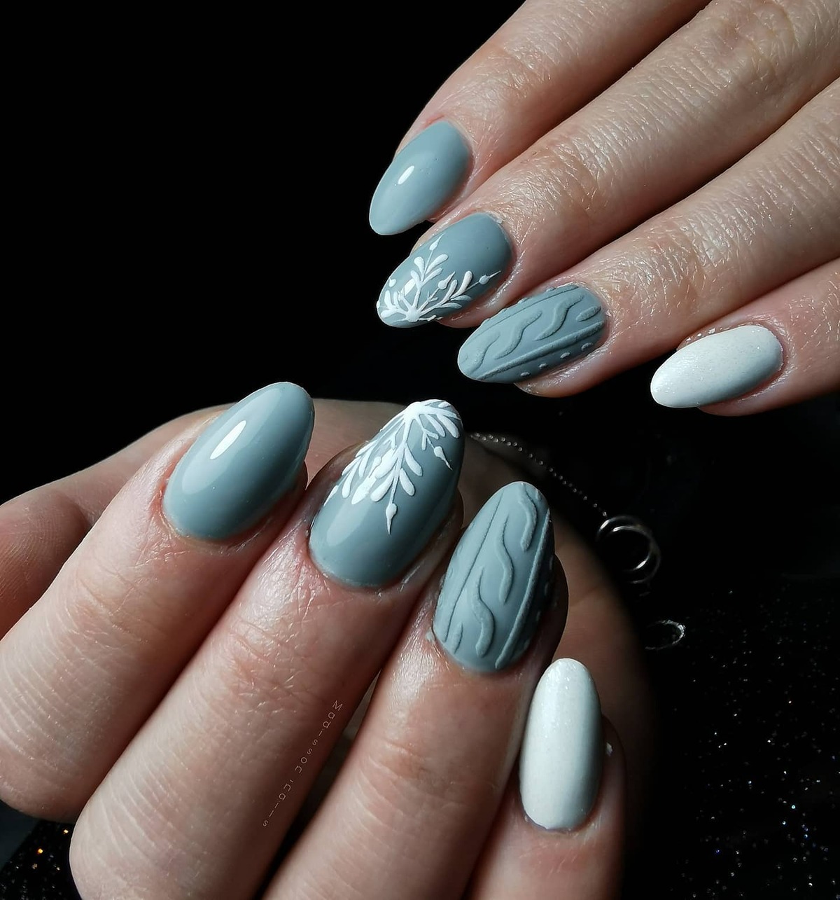 23. Elegant Frost and Knit Balance